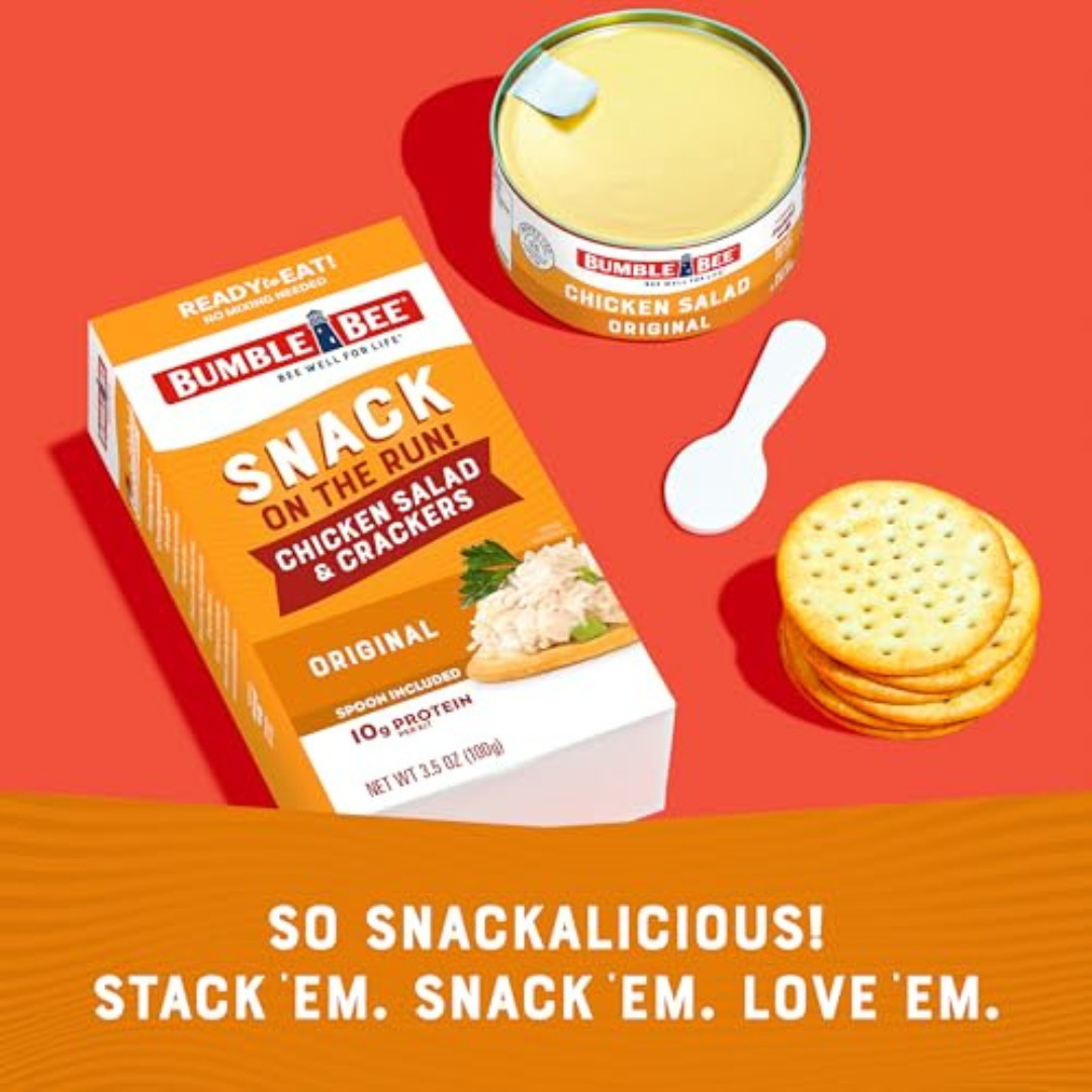 Bumble Bee Snack on the Run Chicken Salad with Crackers Kit 3.5 oz Pack of 12…