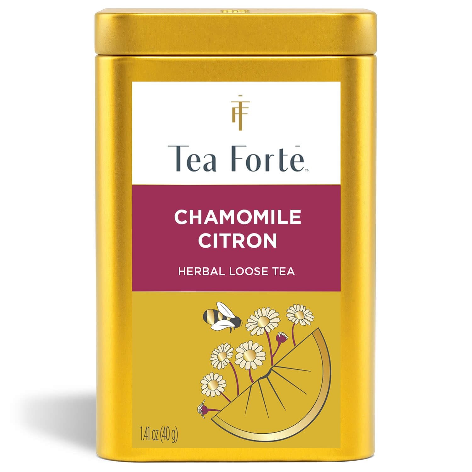 Tea Forte Chamomile Citron Premium Loose Leaf Caffeine-Free Herbal Tea Blend …