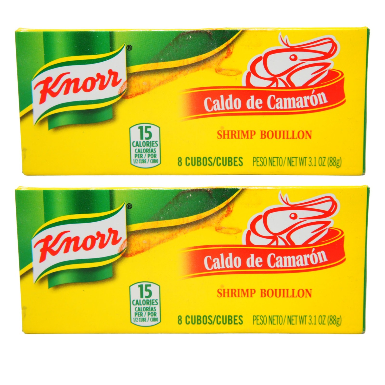 Knorr Shrimp Flavor Bouillon Cubes 3.1 oz 8 Cubes Seafood Seasoning