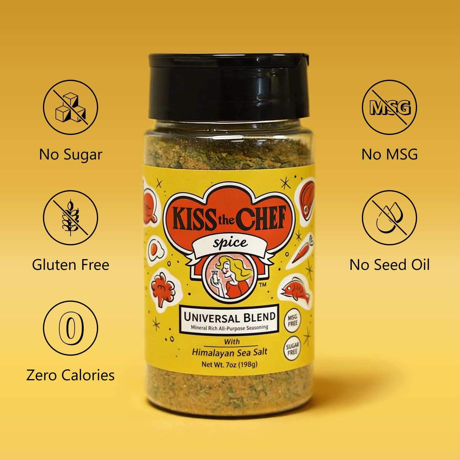 Chicken Seasoning 7 oz – Gluten Free, No MSG – Large Bottle for Grilling