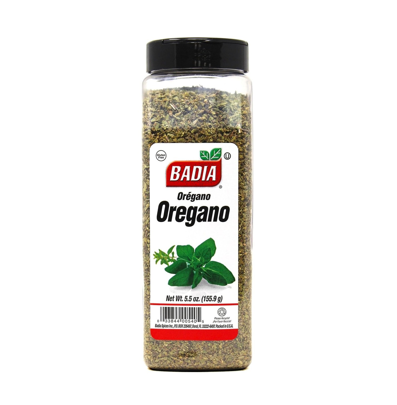 Badia Oregano Whole, 5.5 oz Dried Oregano Leaves, Herb Seasoning Aromatic and