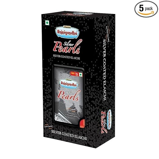 Rajnigandha Silver Pearls Pack of 5 | Breath Freshener Elaichi