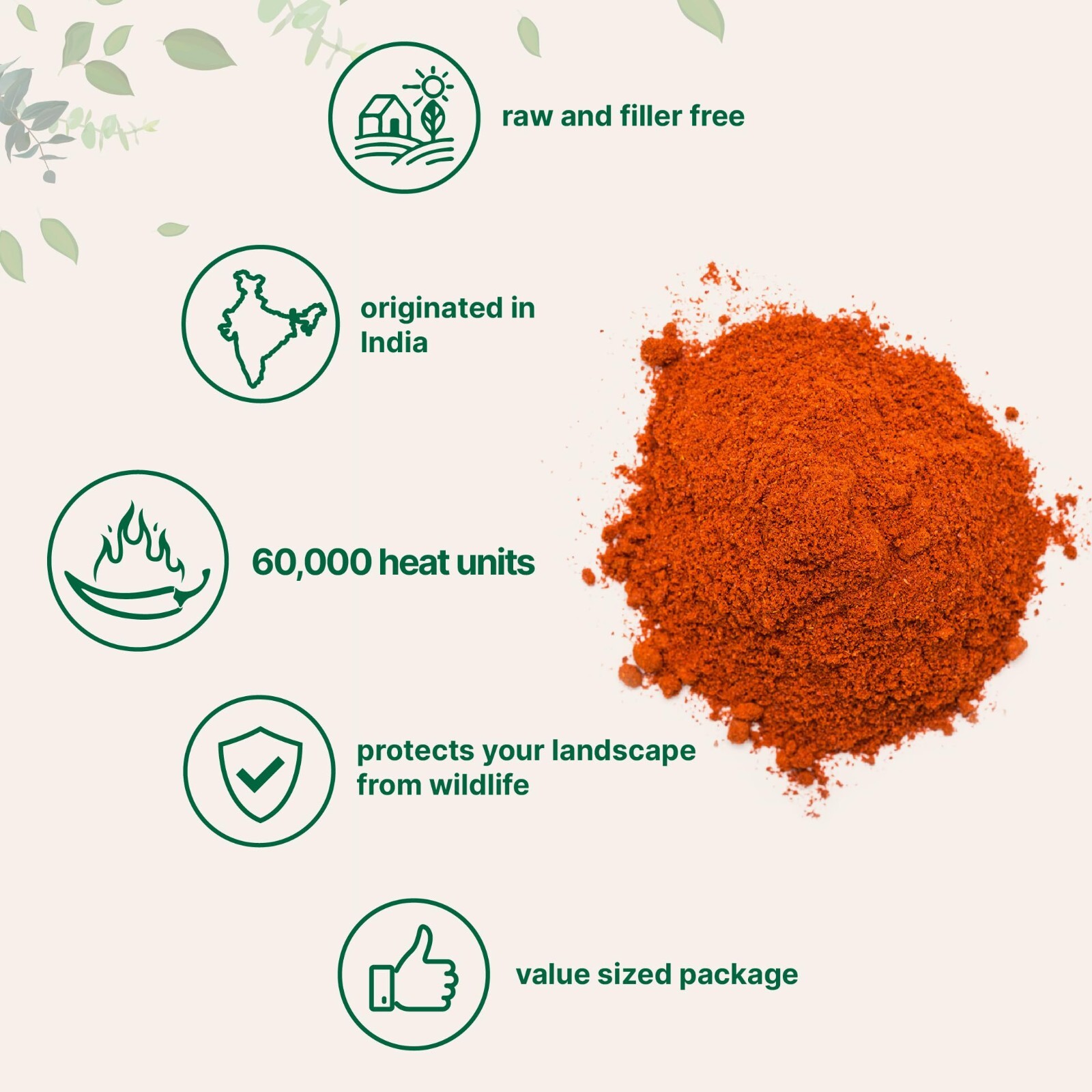 Ground Cayenne Pepper Powder, 6 lbs (60,000 SHU Heat) Additive Free, Non-GMO