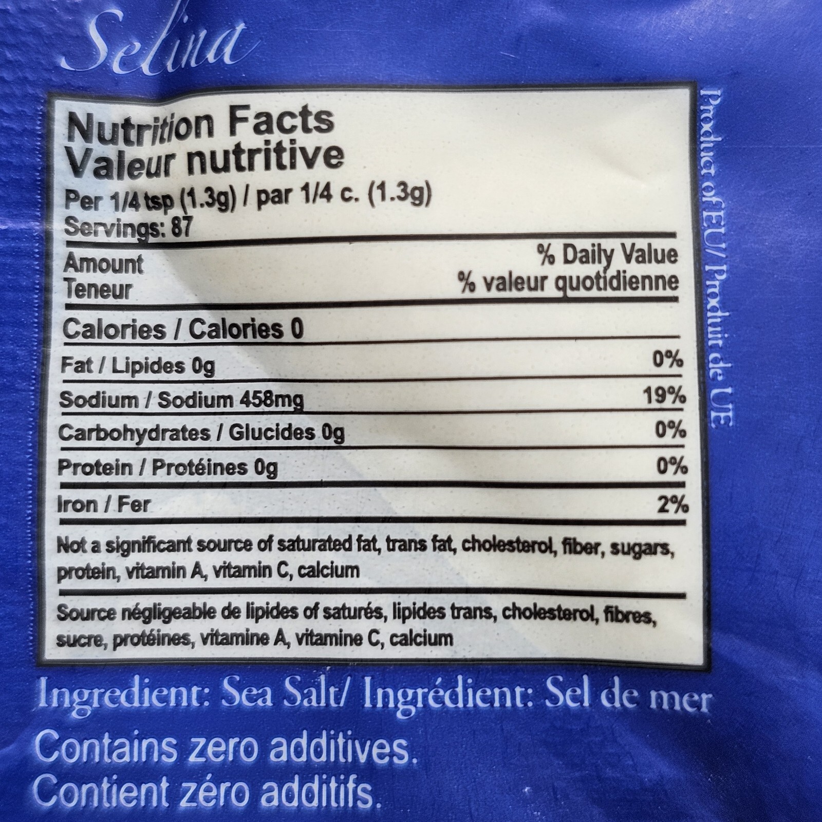 Celtic Fine Ground Sea Salt 1/4LB Resealable Pouch Lot Of 2 Pouches Kosher