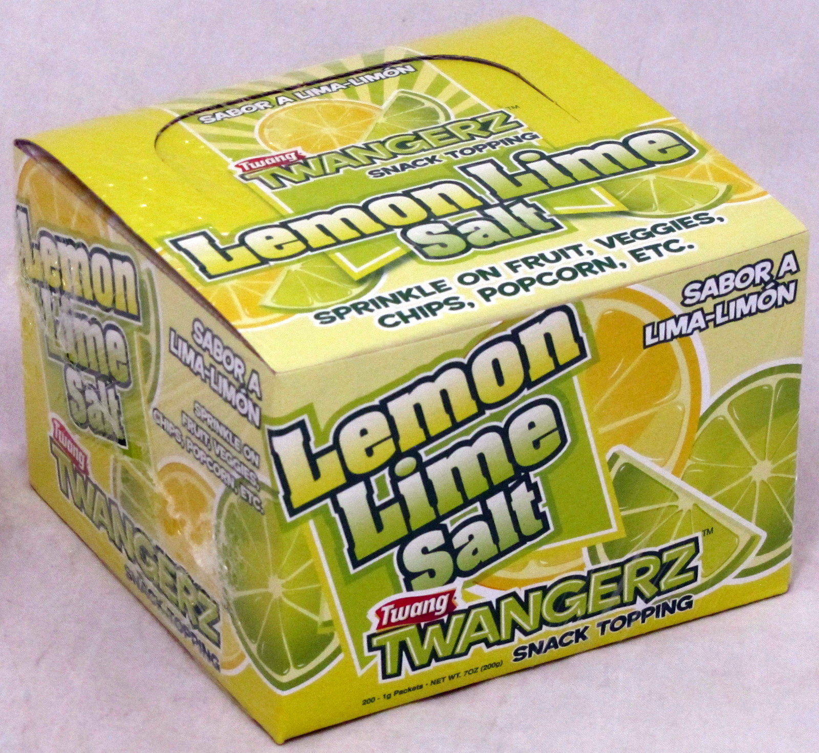 Twang Twangerz Salt Lemon Lime Bulk 200 Ct One (1) Gram Packages per Box