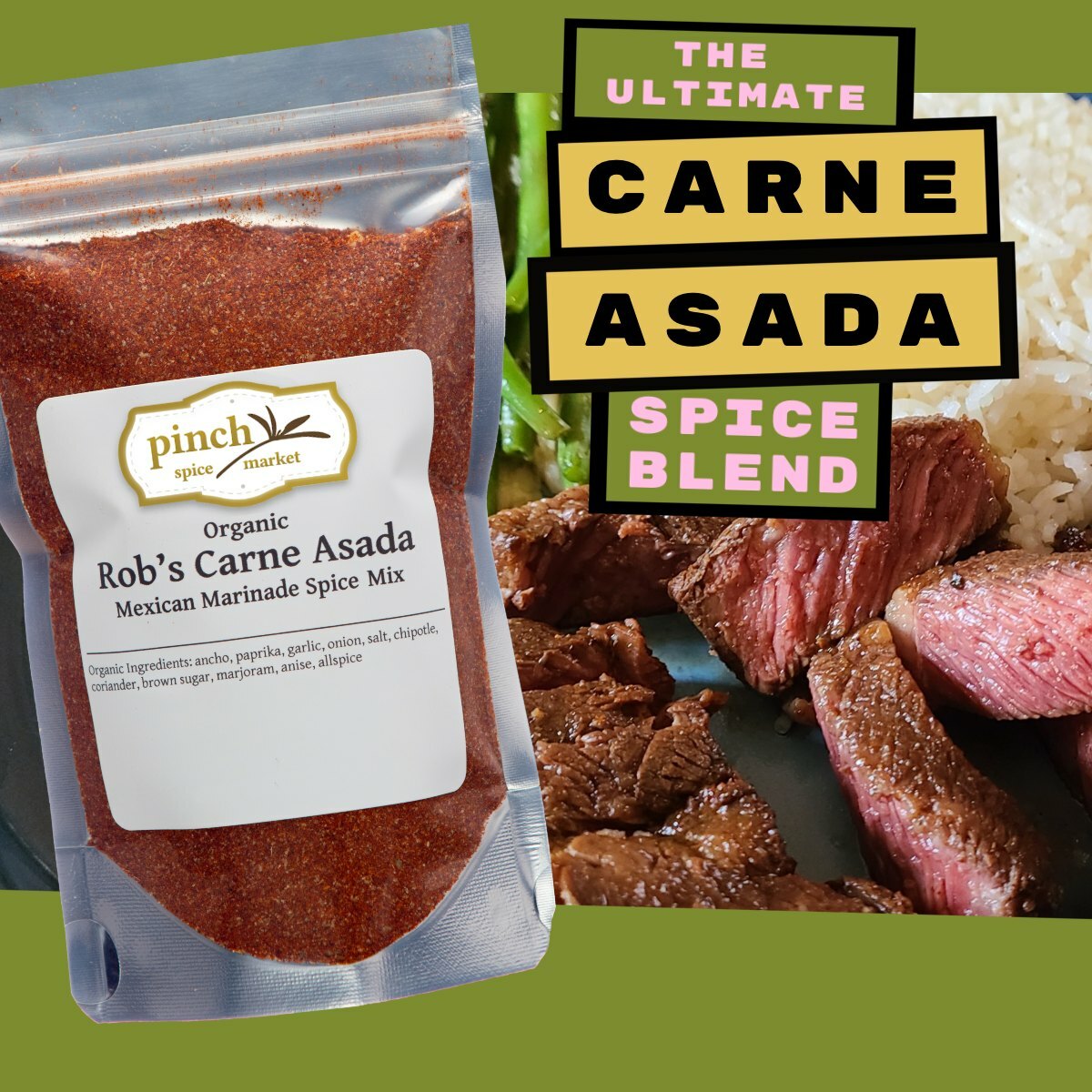 Organic Carne Asada Seasoning | Make the Best Carne Asada Marinade
