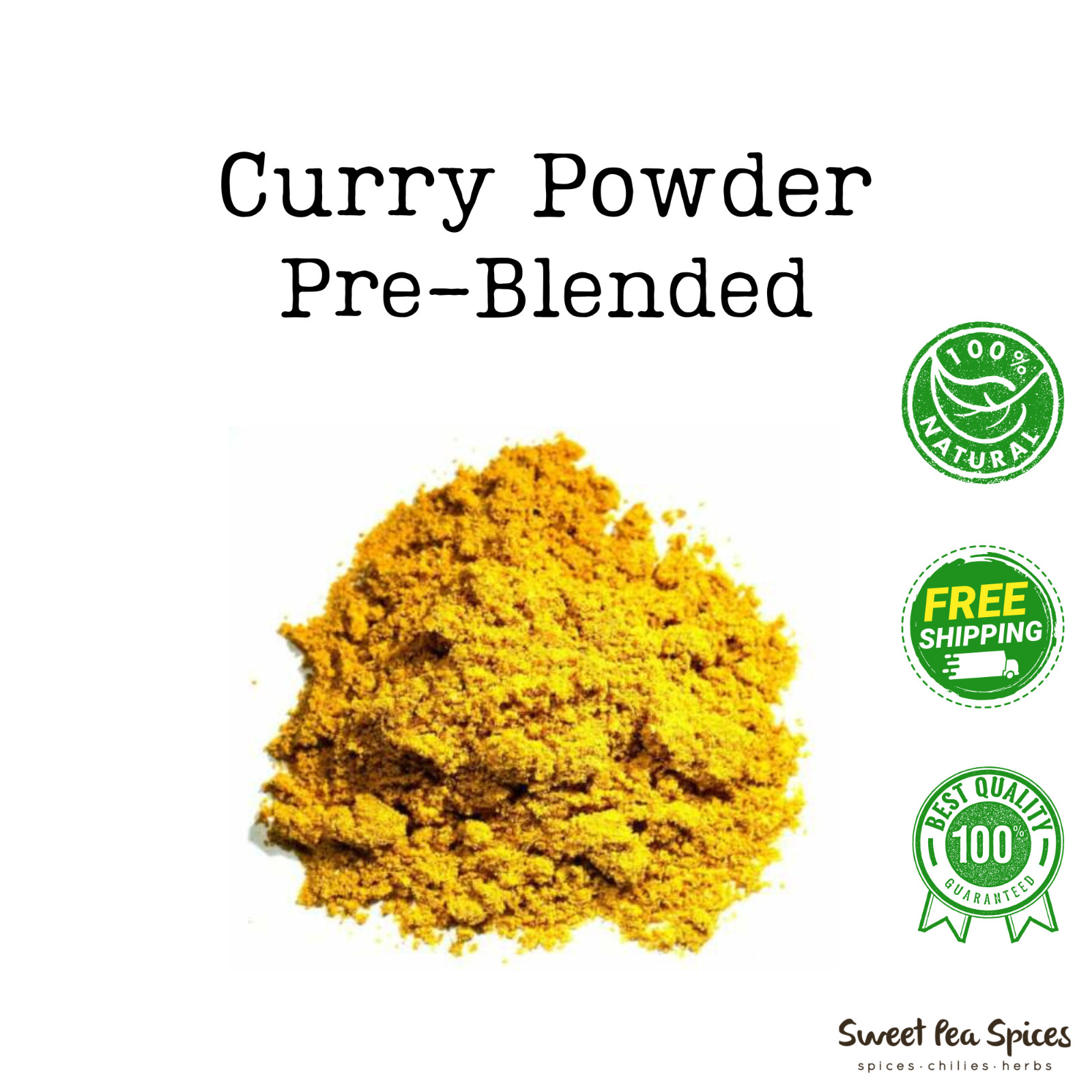 Curry Powder , Mild Yellow Bulk Sizes – Vegan – Pre-Blended