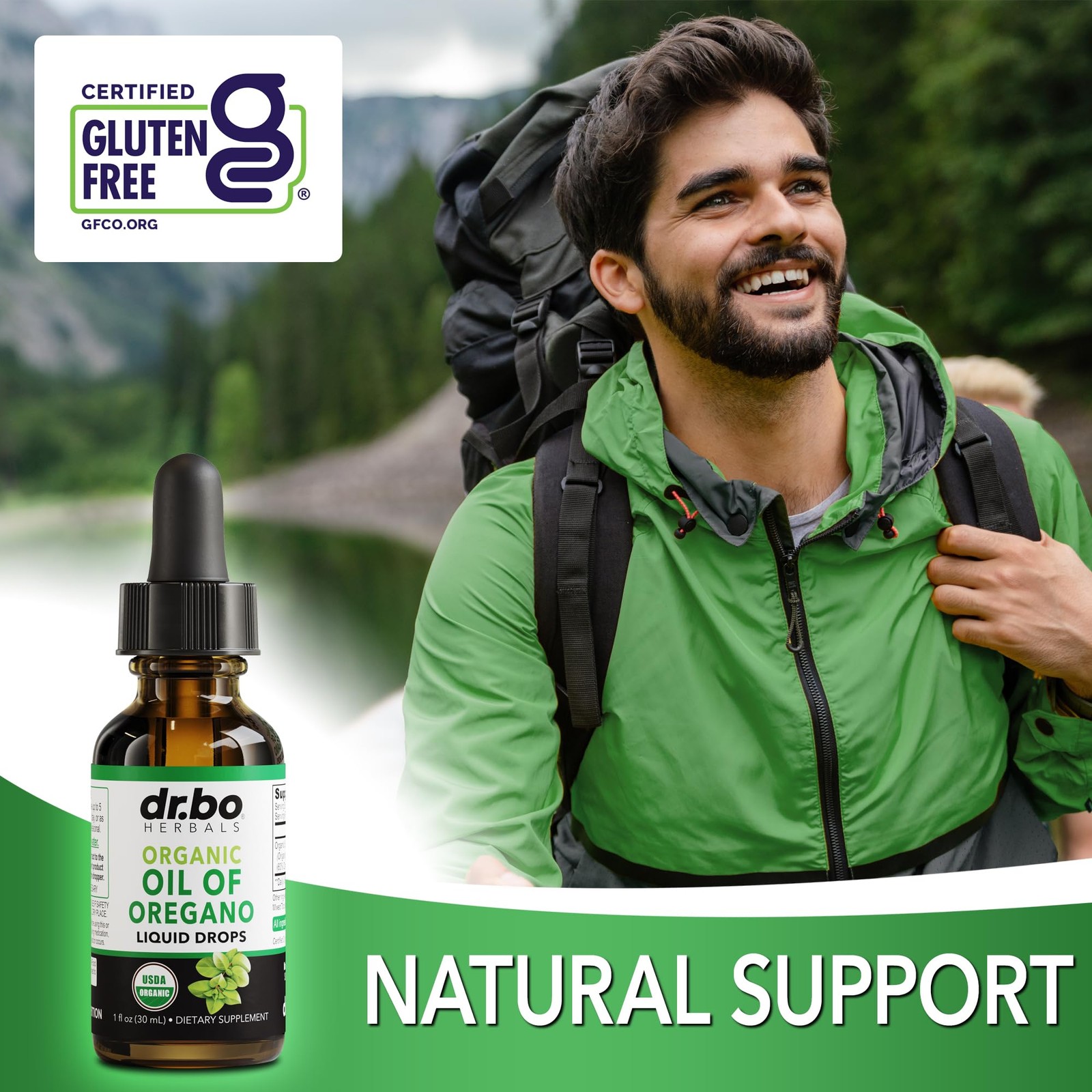Oregano Oil Organic Liquid Drops – 6 Month Supply 1 Fl Oz (Pack of 1)
