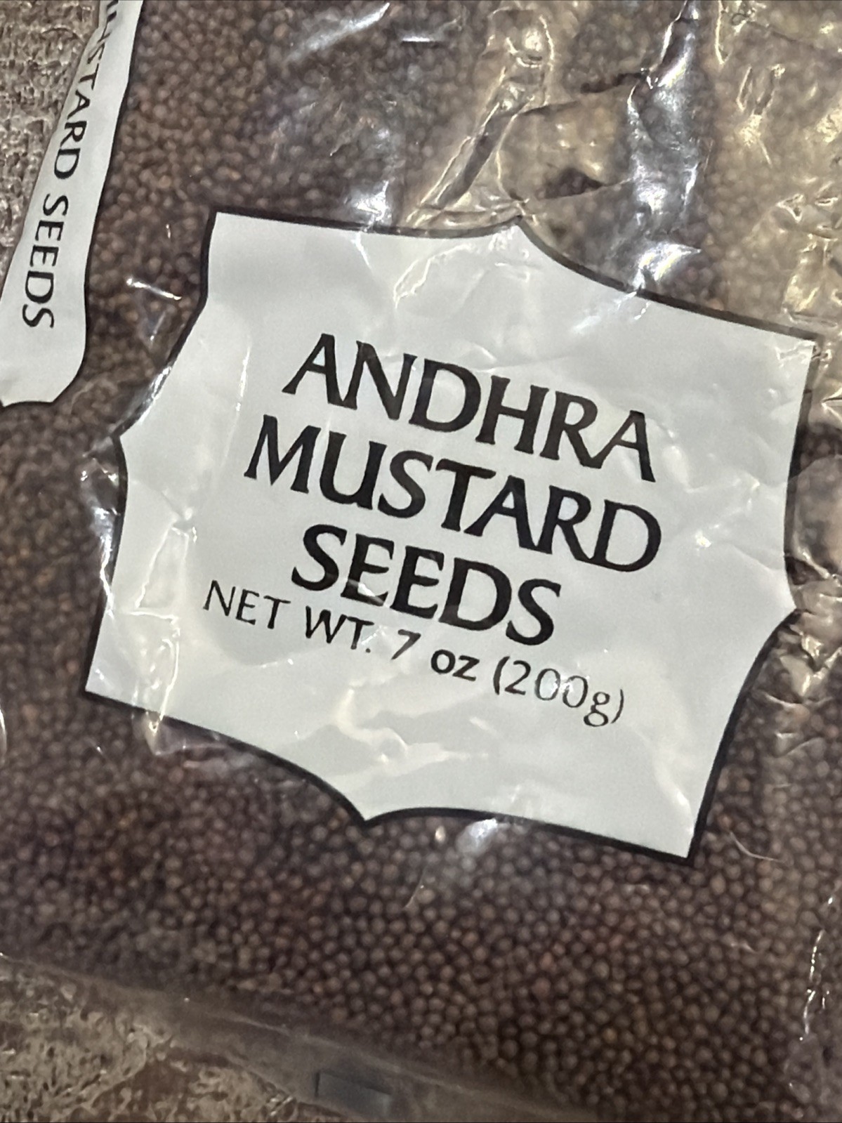 SWAD Andhra Black Mustard Seeds 200g 7oz NEW India Exp May 2026 Whole Spices