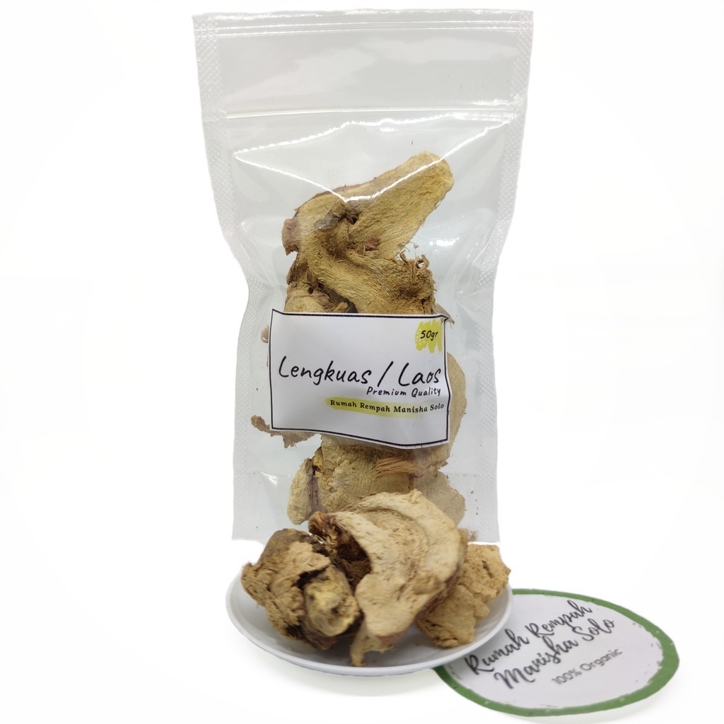 Dried Galangal Slices 50g (Laos / Lengkuas) Indonesian Cooking Spice