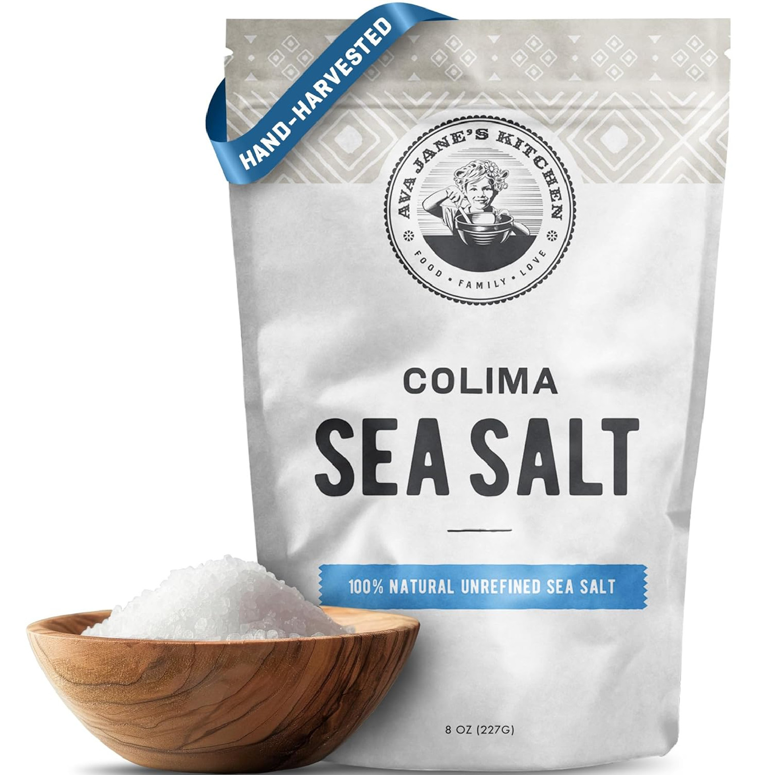 Ava Jane’s Kitchen – Colima Coarse Sea Salt – 100% Unrefined, Natural, and Hand-