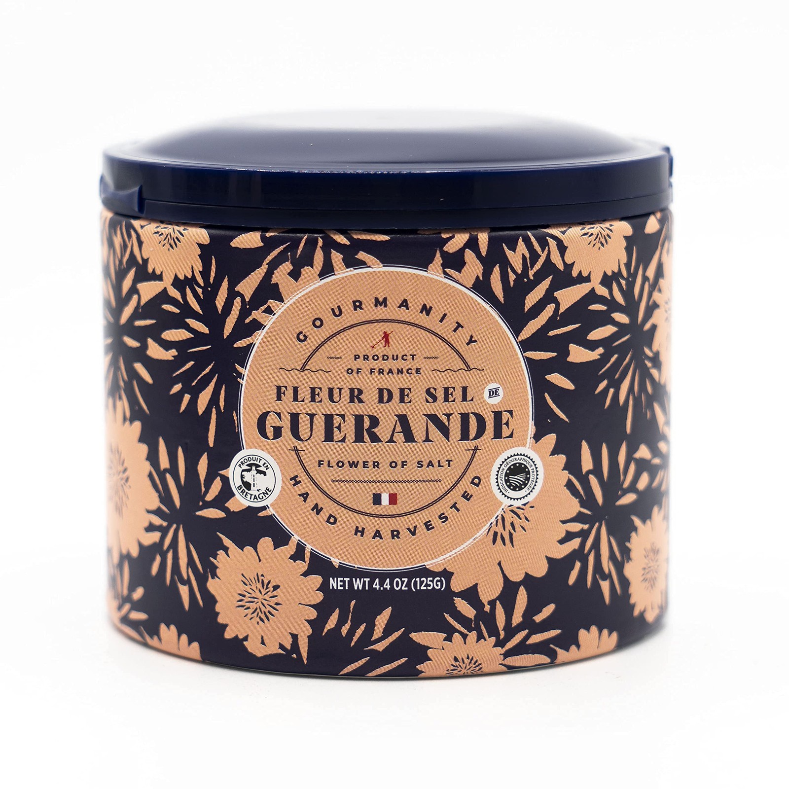 Gourmanity Fleur de Sel Guerande Authentic French 4.4 Ounce (Pack of 1)