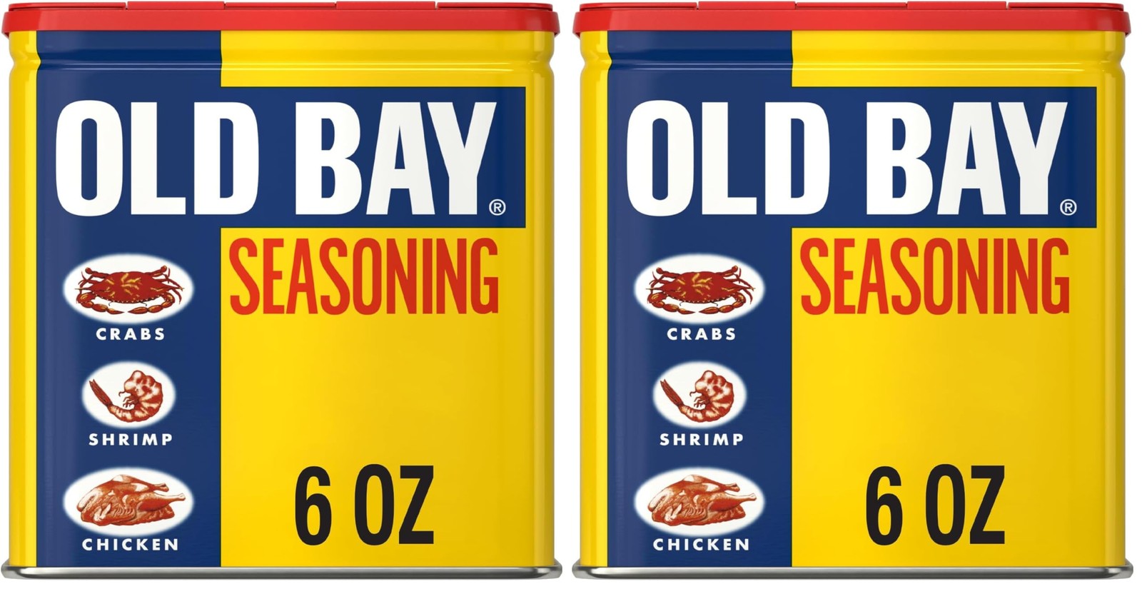 OLD BAY Seasoning, Classic Seafood, Non GMO, Gluten Free, 6 Ounce (Pack of 2)