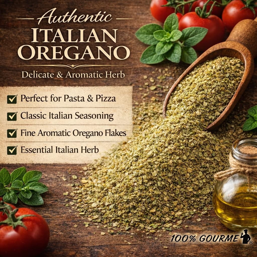 Organic Italian Oregano Leaves, 5 oz – Premium Dried Oregano for Pizza, Pasta…