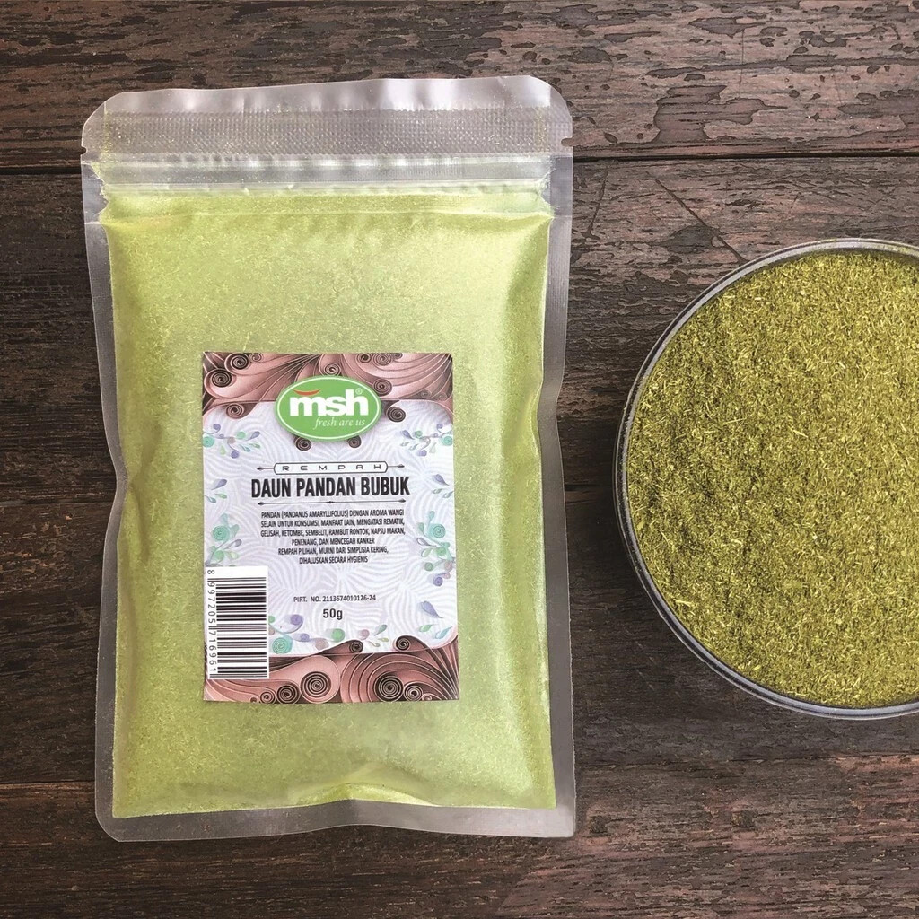 Pandan Leaf Powder Organic Herbs Spices Fresh Pure Hygienic Premium