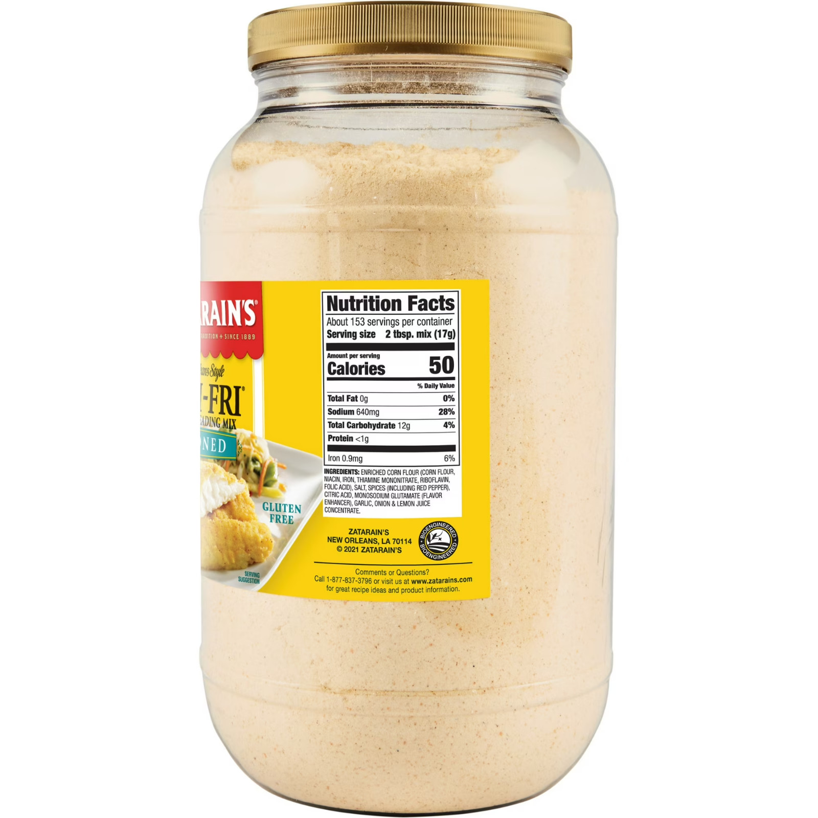 Zatarain’s Seasoned Fish Fri Seafood Breading Mix, 5.75 lb