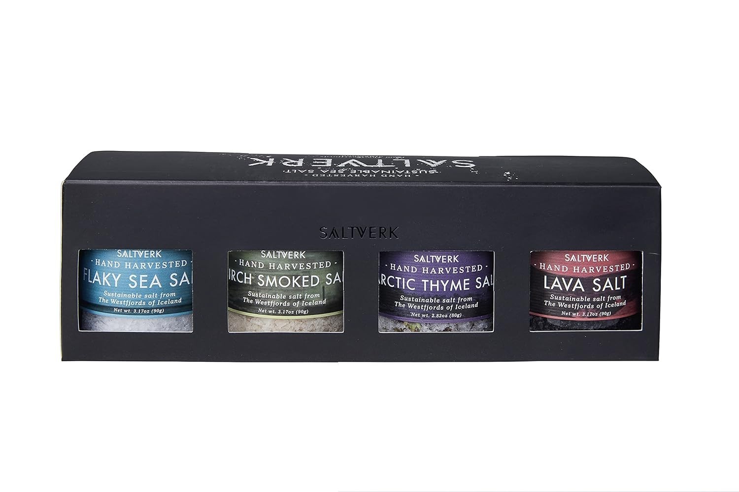 Hand Harvested Icelandic Sea Salts – Flaky, Lava, Birch Smoked, Arctic Thyme