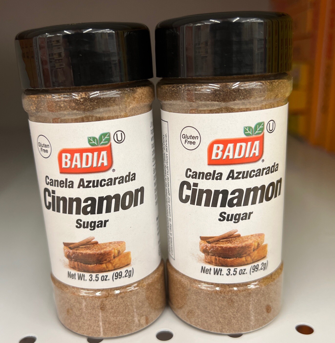 BADIA Cinnamon Sugar 3.05 Oz Only 2- Bottle