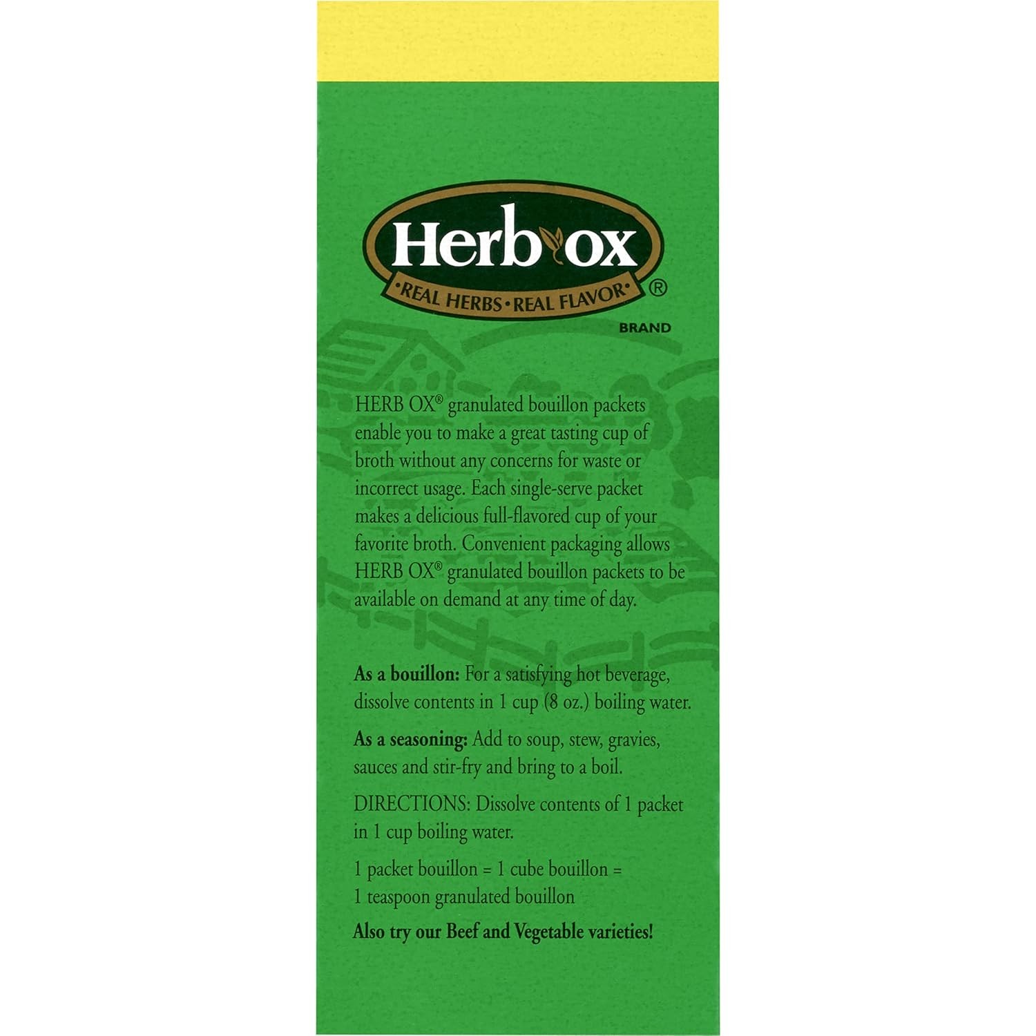 Herb-Ox Sodium Free Bouillon Bundle,`Beef and Chicken, 100 Total Packets