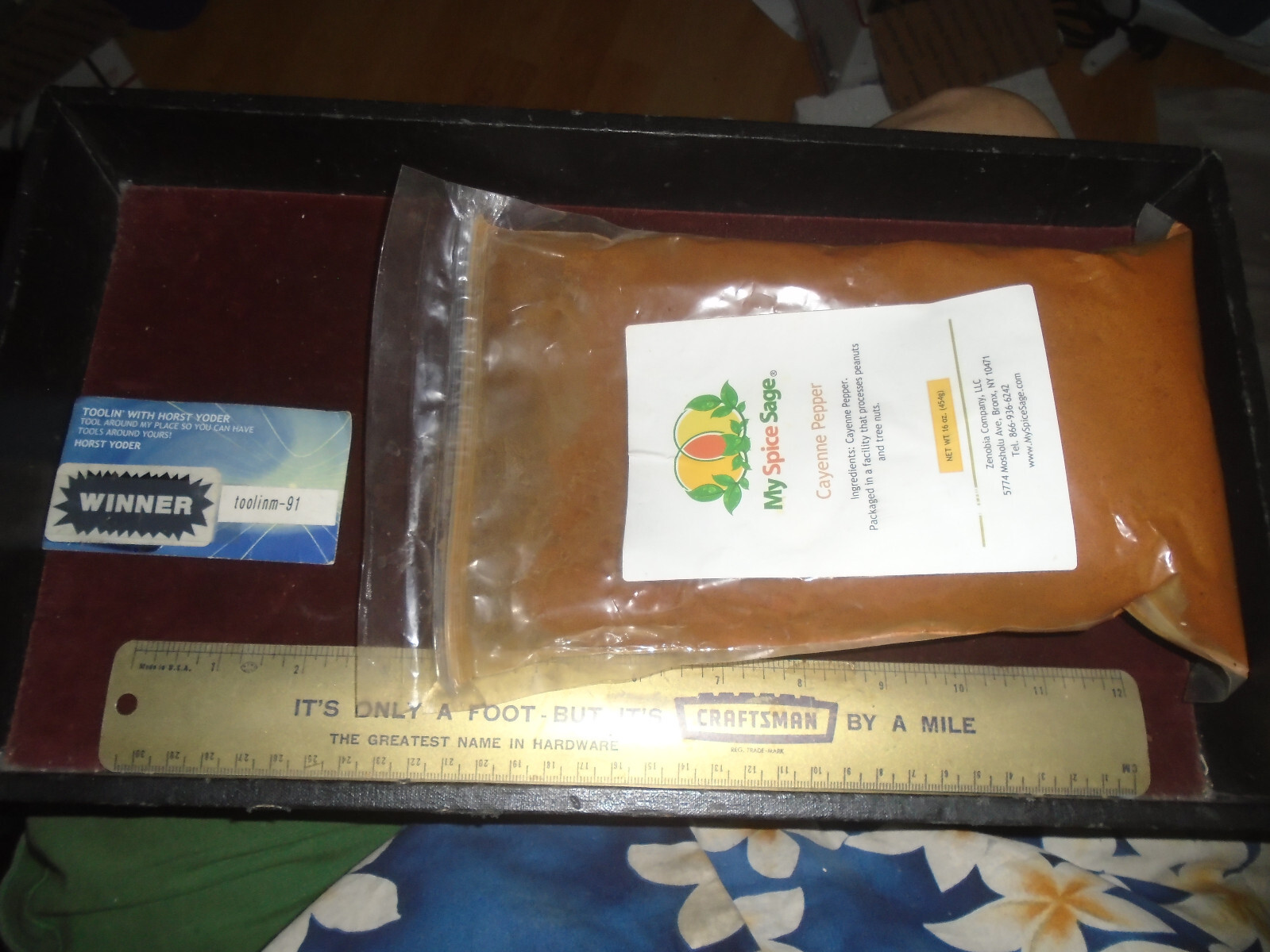 CAYENNE PEPPER GROUND 1 lb. SEALED RECLOSABLE BAG