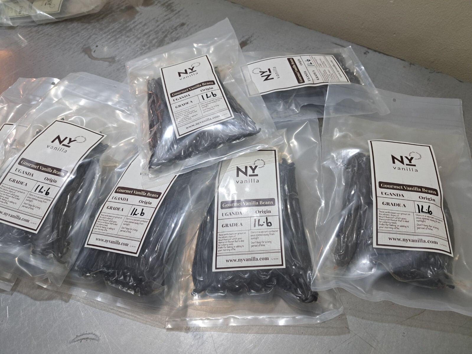 5 LBS Fresh Bourbon Gourmet Grade A Vanilla Beans 5″-8″ Free shipping.