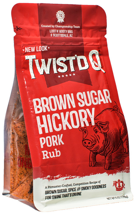 Twist’d Q – Brown Sugar Hickory Pork Rub – Loot ‘N Booty – American Royal – 6 oz
