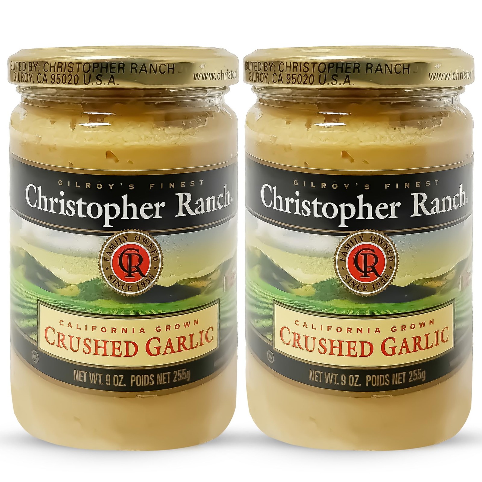 Christopher Ranch Crushed Garlic in Olive Oil, Heirloom 9 Ounce (Pack of 2)