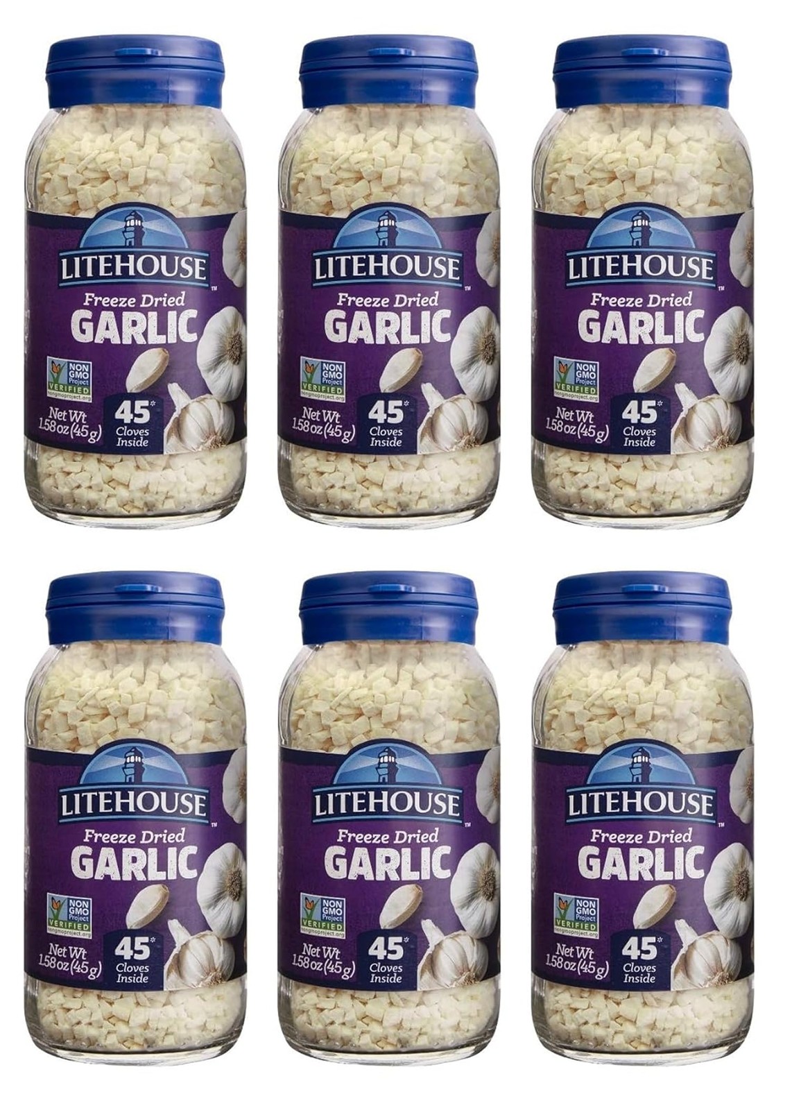Litehouse Organic Freeze Dried Garlic – Substitute for 1.58 ounce (Pack of 6)