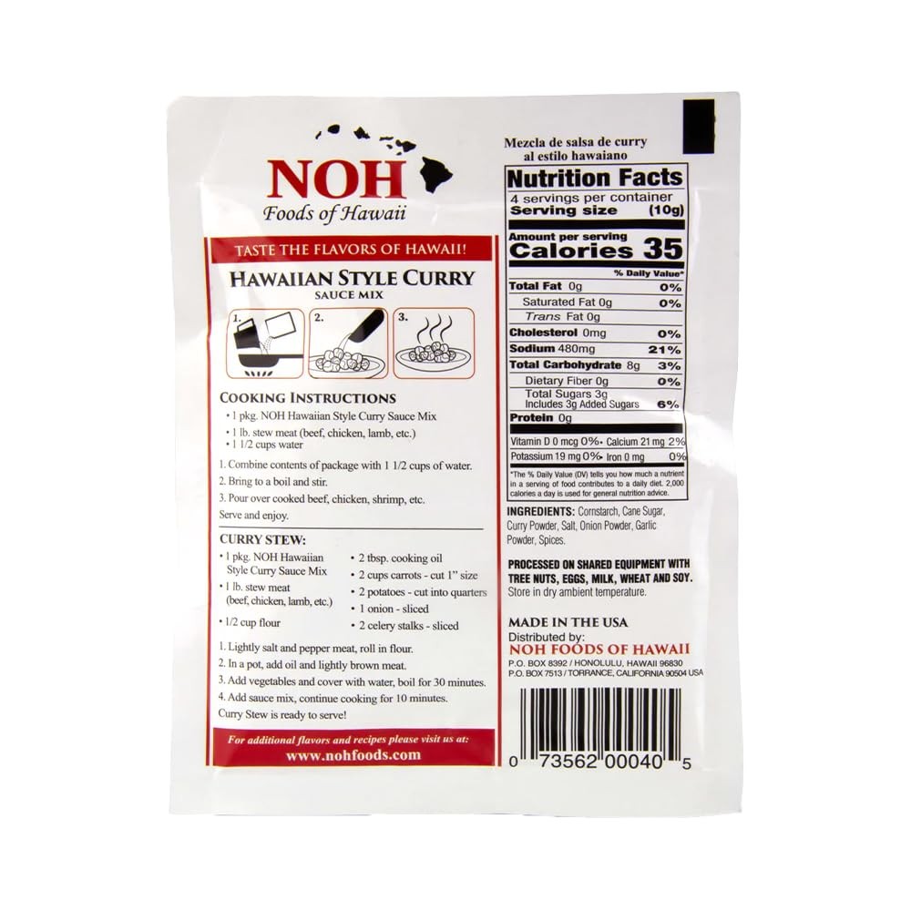 NOH Foods of Hawaii four serving seasoning packets 1.5 oz Pack of 3 Taste the…