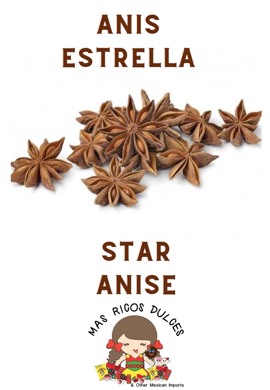 Whole Star Anise Pods /Anis Estrella Entera / Bulk Sizes – Varios Tamaños