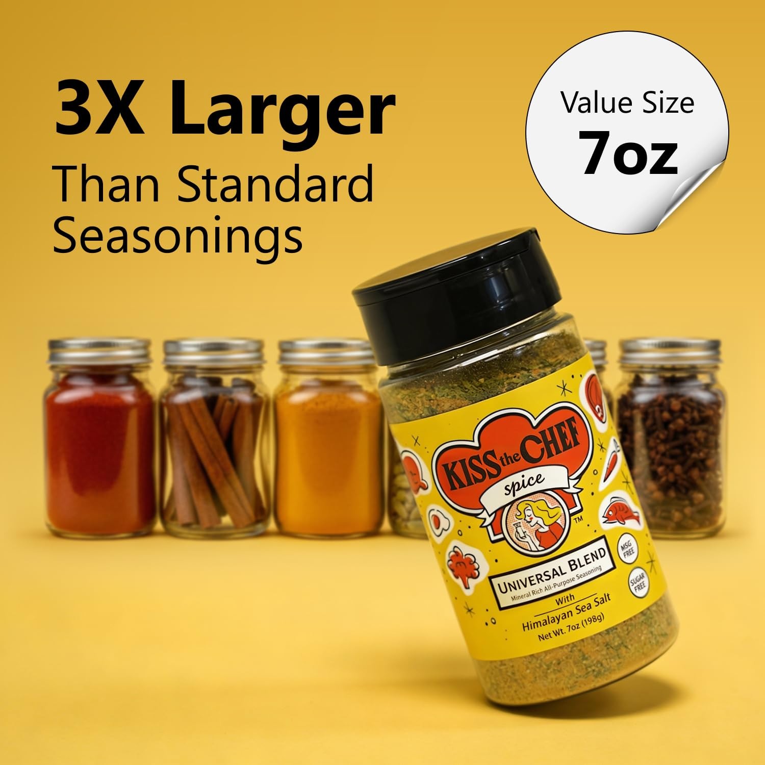 Chicken Seasoning 7 oz – Gluten Free, No MSG – Large Bottle for Grilling