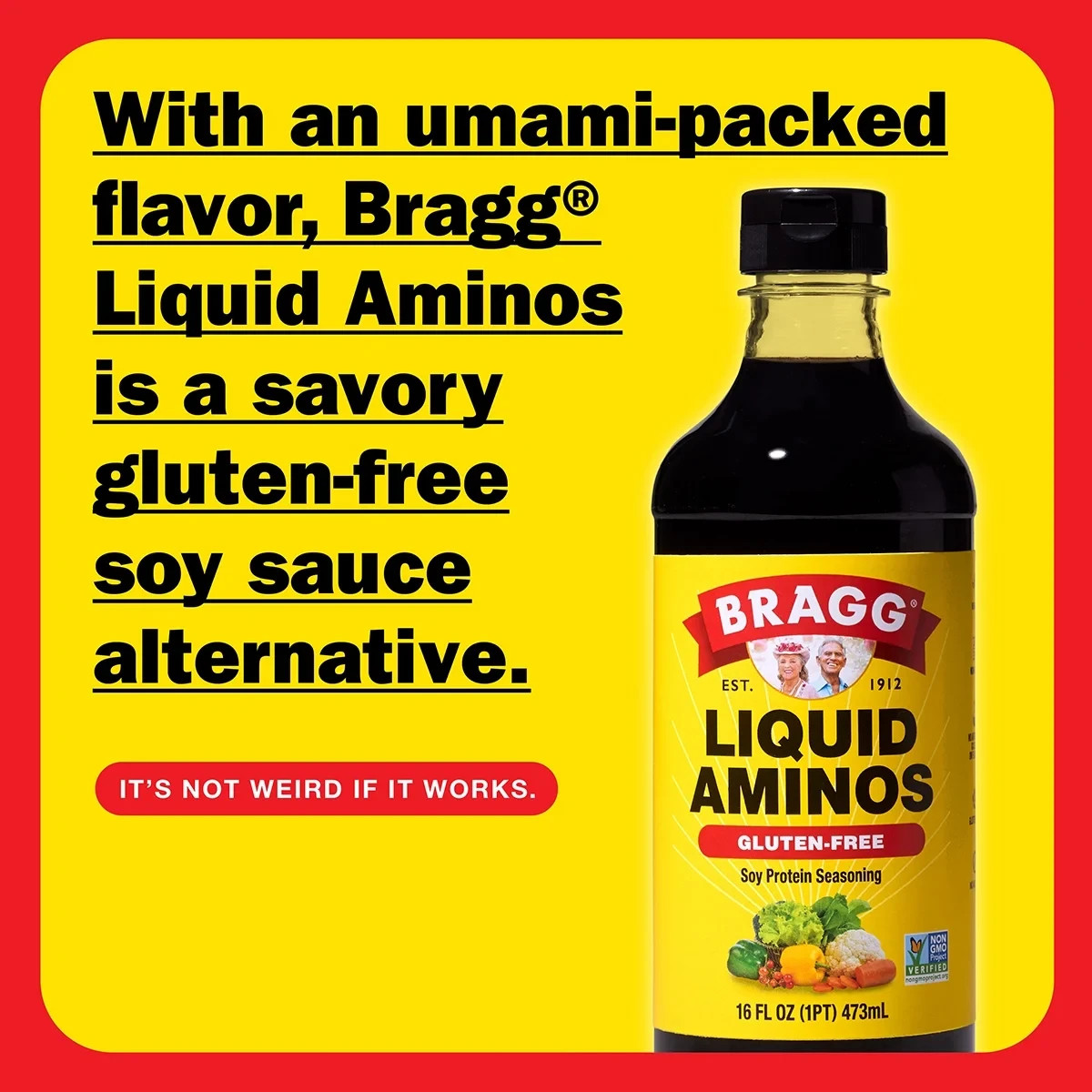 Bragg Gluten-Free Liquid Aminos Soy Protein Seasoning 2-Pack 16 fl oz Each