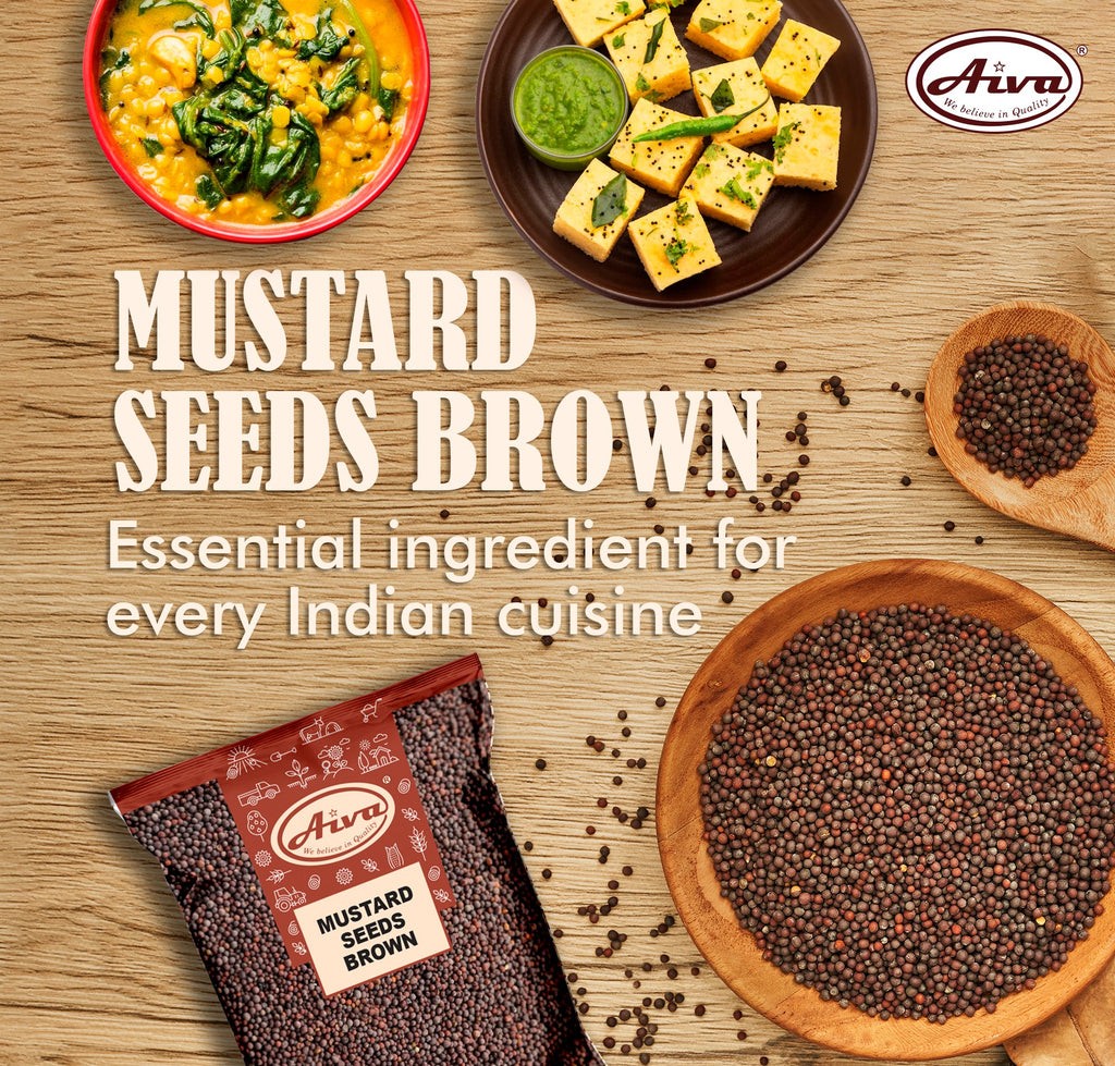 Aiva Mustard Seeds Brown (Rai) | 7 oz (Pack of 20)