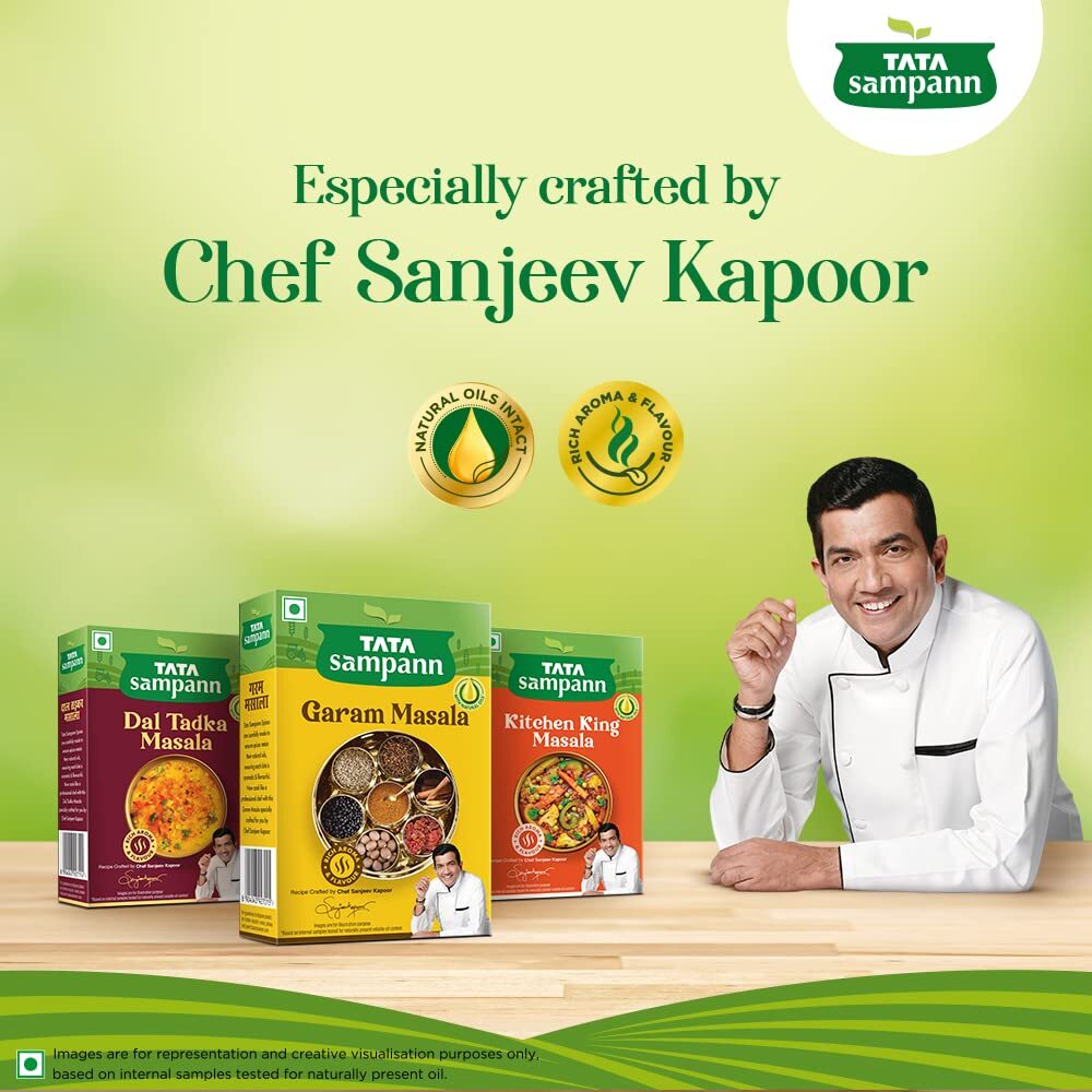 Tata Sampann Garam Masala with Natural Oils 100 grams 3.5 oz pack India Spice