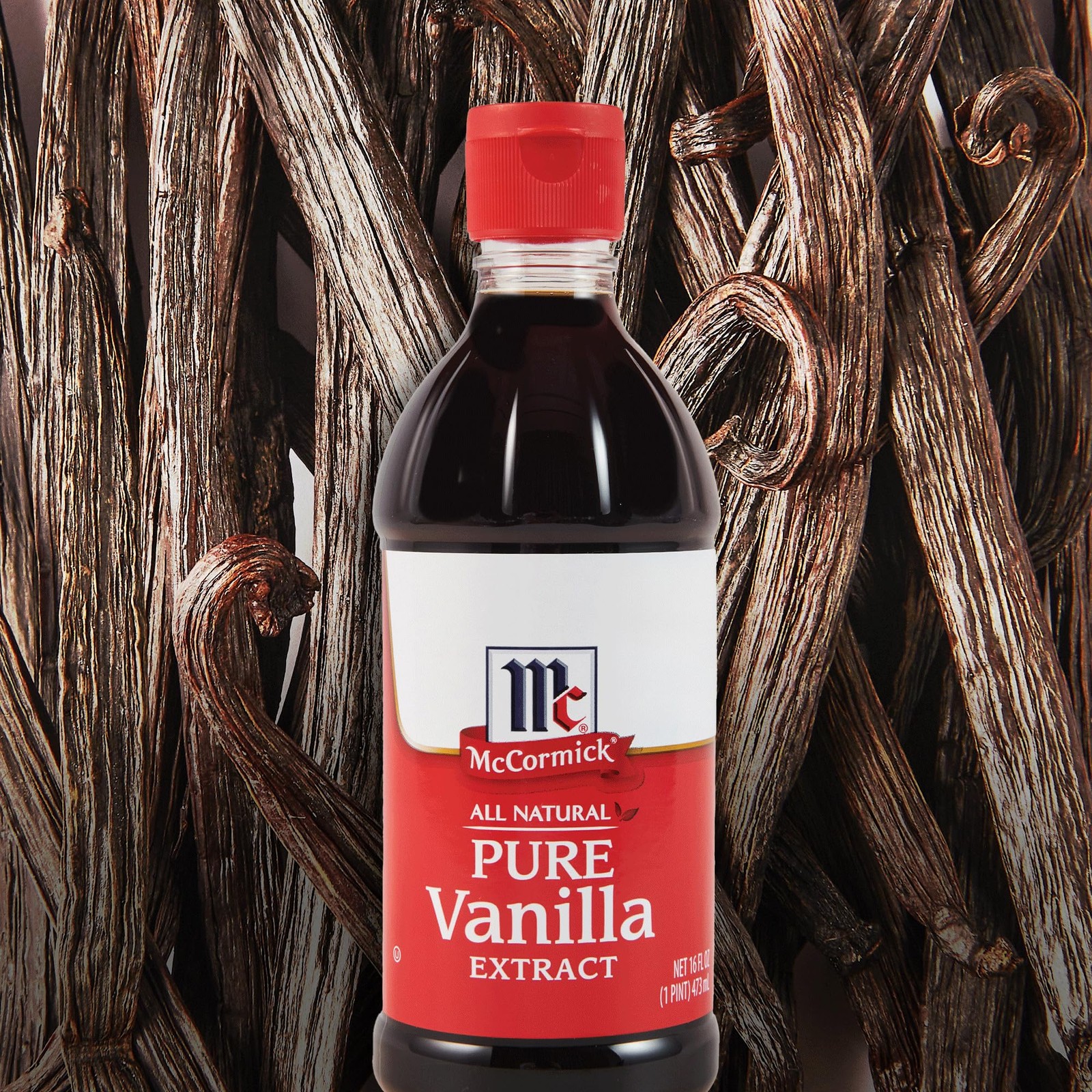 McCormick Vanilla Extract, Pure, No Corn Syrup, Gluten Free, Rich, 16 Fl Oz