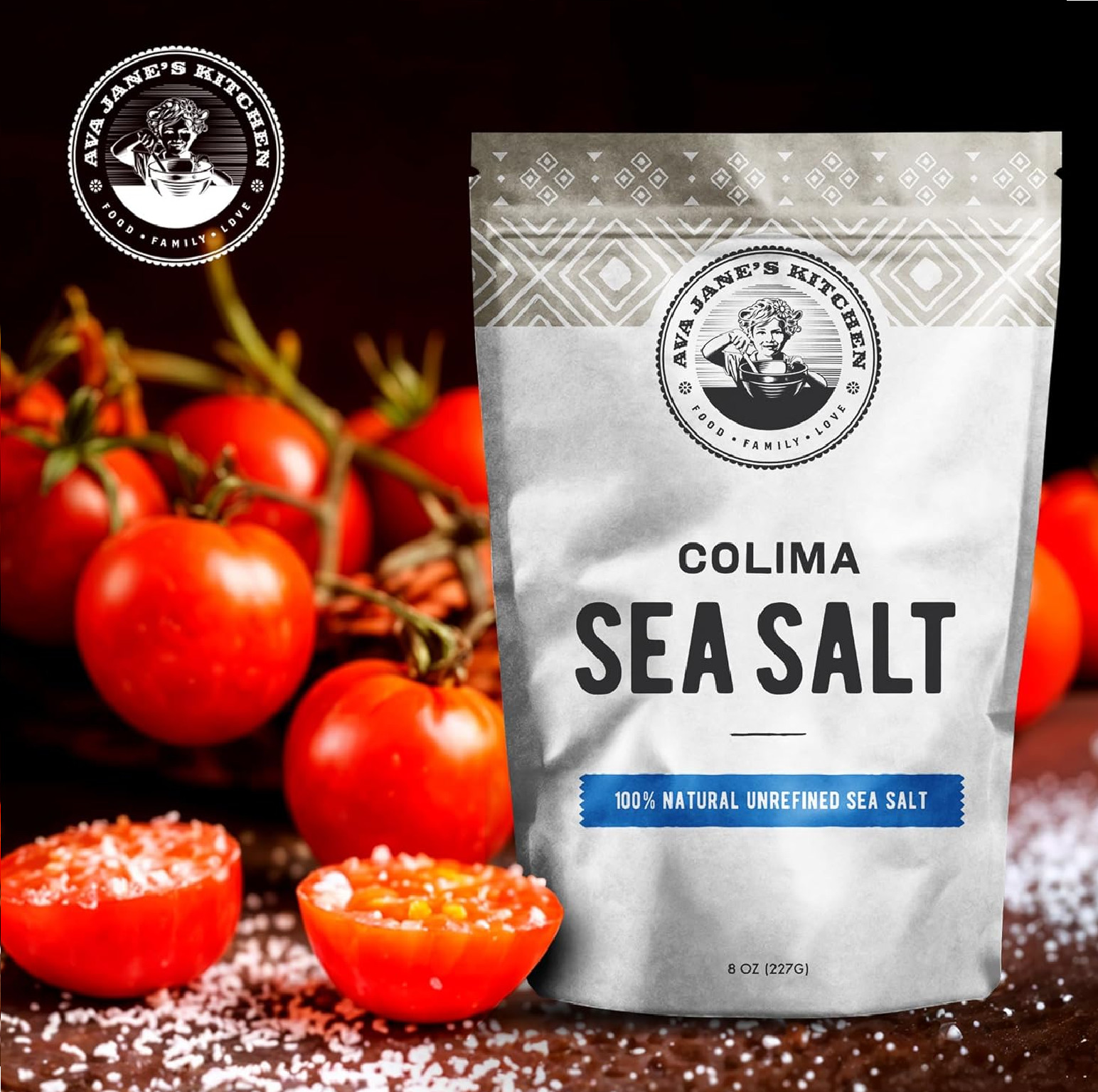 Ava Jane’s Kitchen – Colima Coarse Sea Salt – 100% Unrefined, Natural, and Hand-