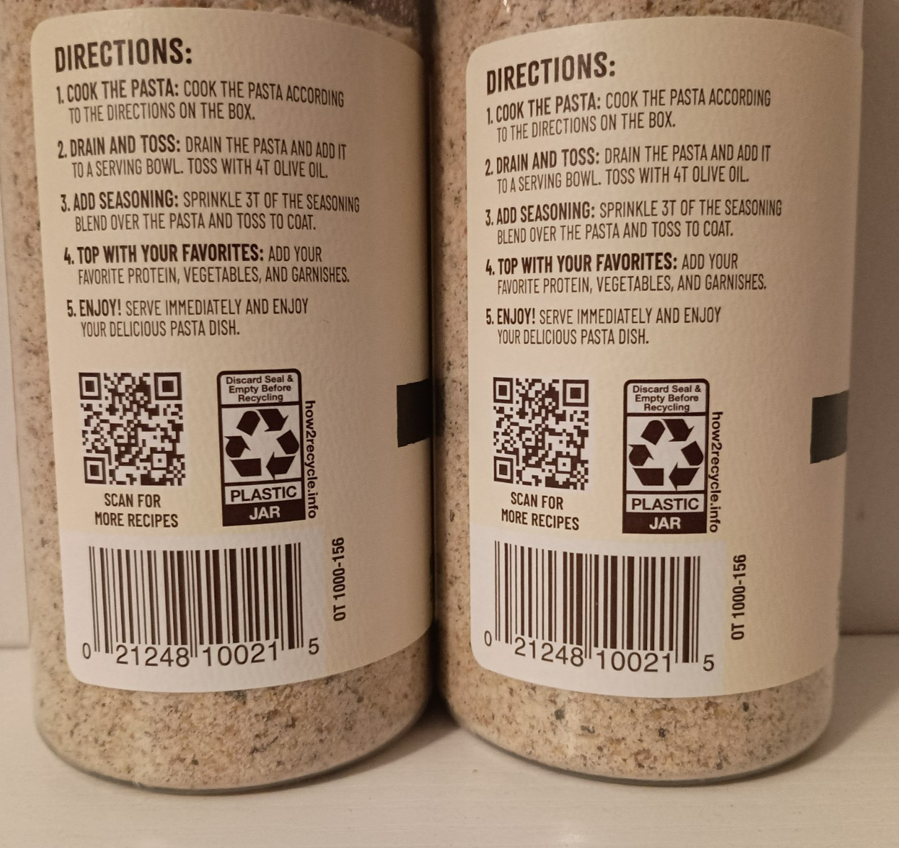Olde Thompson Cacio E Pepe Crunch Pasta Mix-Ins Seasoning 5.7 oz (2 Pack)