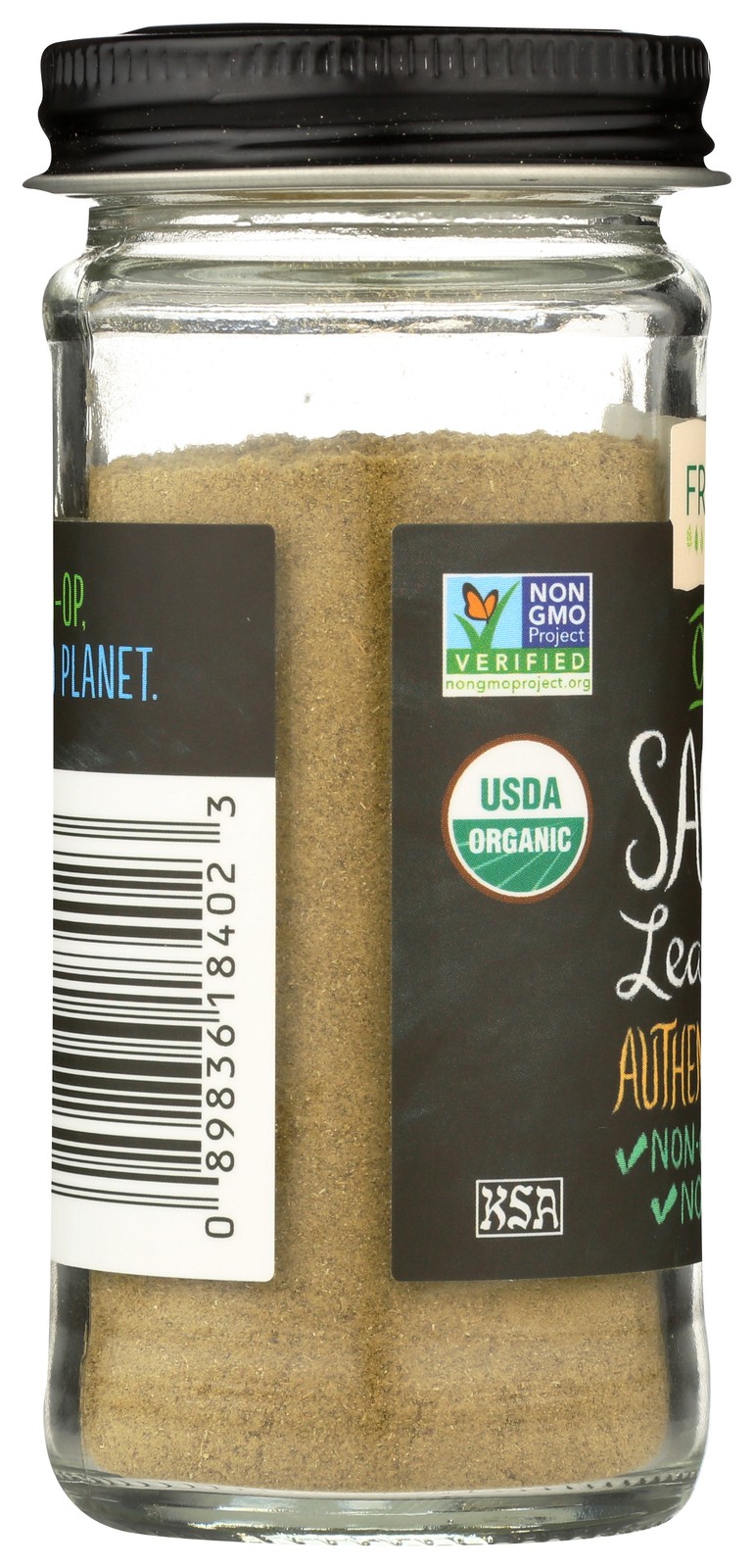 Frontier -Op Co-Op Organic Ground Sage Leaf 0.8 Oz Spice 3 Pack