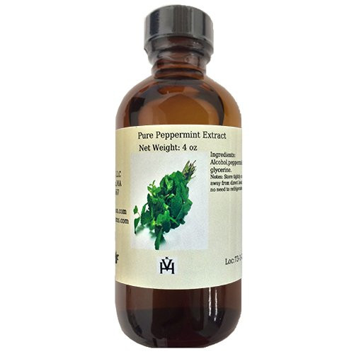 Peppermint Oil Extract 8 oz Water Soluble Non-GMO Gluten Free Vegan