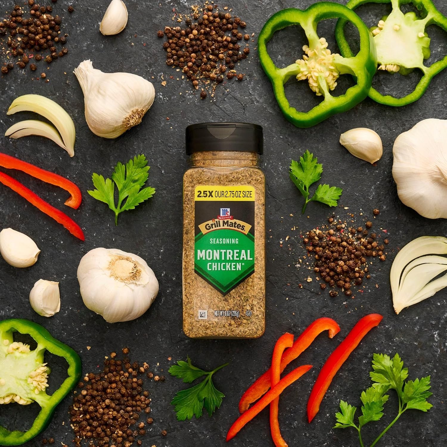 McCormick Montreal Chicken Seasoning, 8 oz – Bold Flavor for Gourmet Cooking