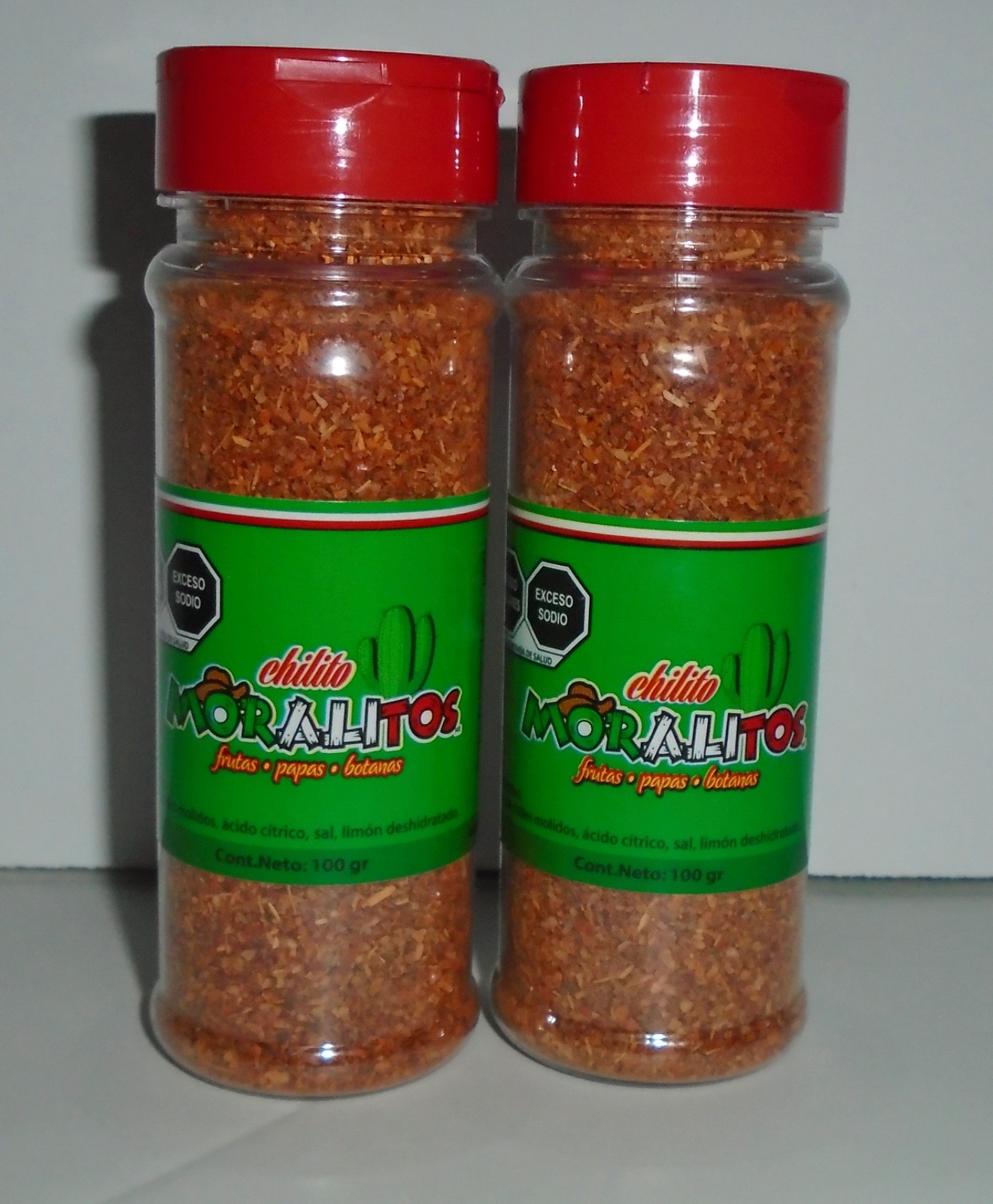 NEW 2 x CHILITO MORALITOS CHILE SEASONING / SPICE FOR FRUIT, VEGETABLES, SNACKS