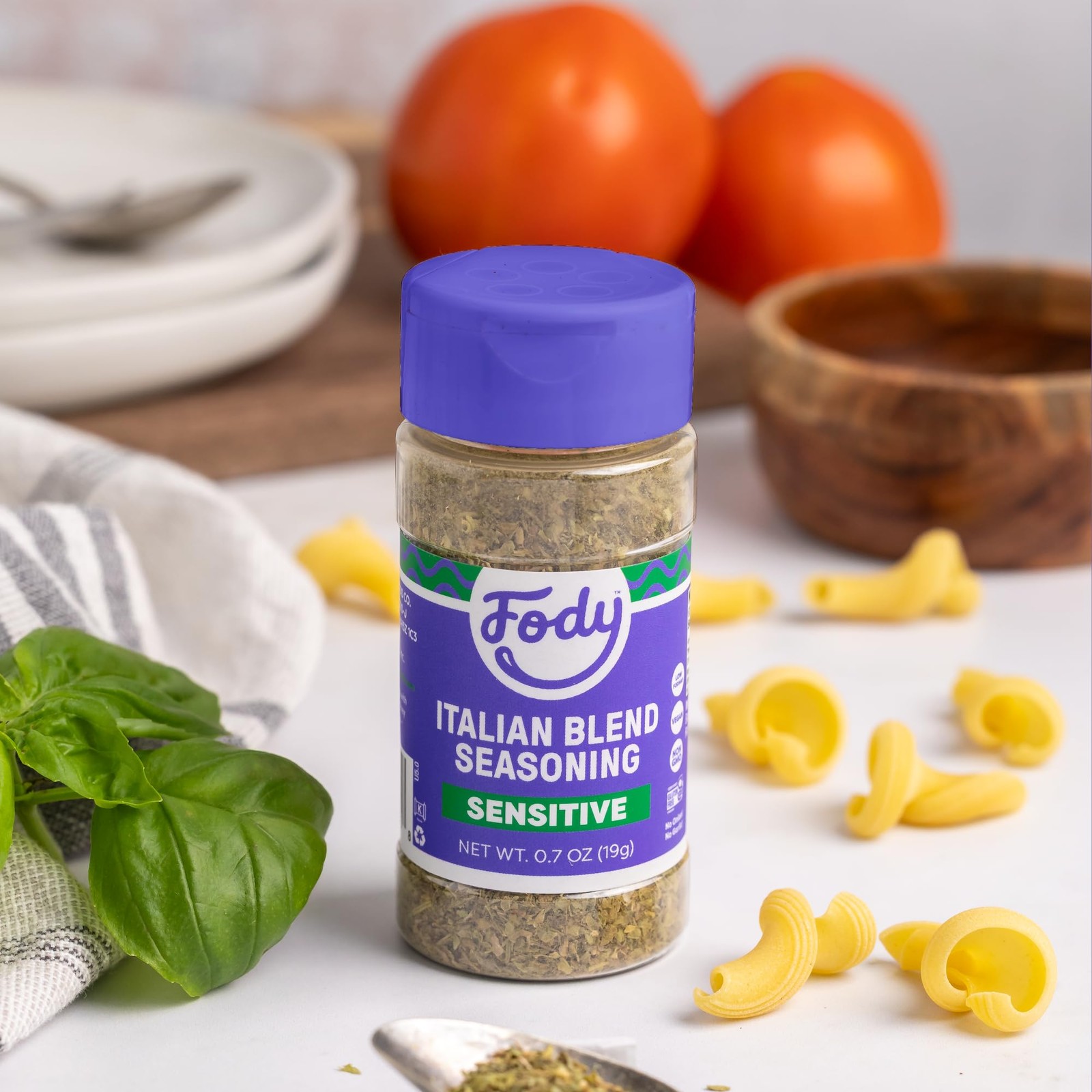 Seasoning Italian Blend Garlic and Onion Free 0.7 Oz Low FODMAP Certified Vegan