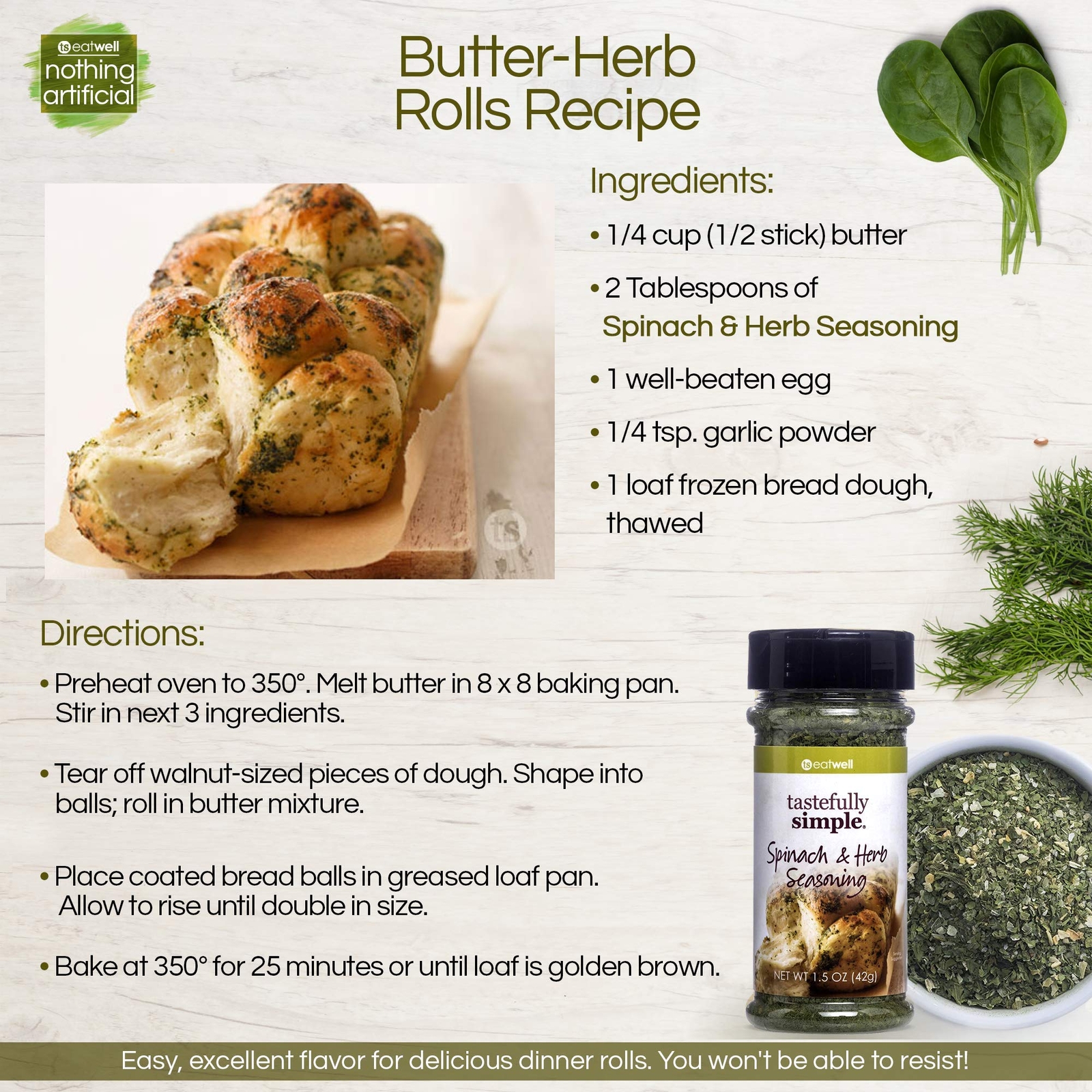 Spinach and Herb Seasoning, 1.5 Ounce