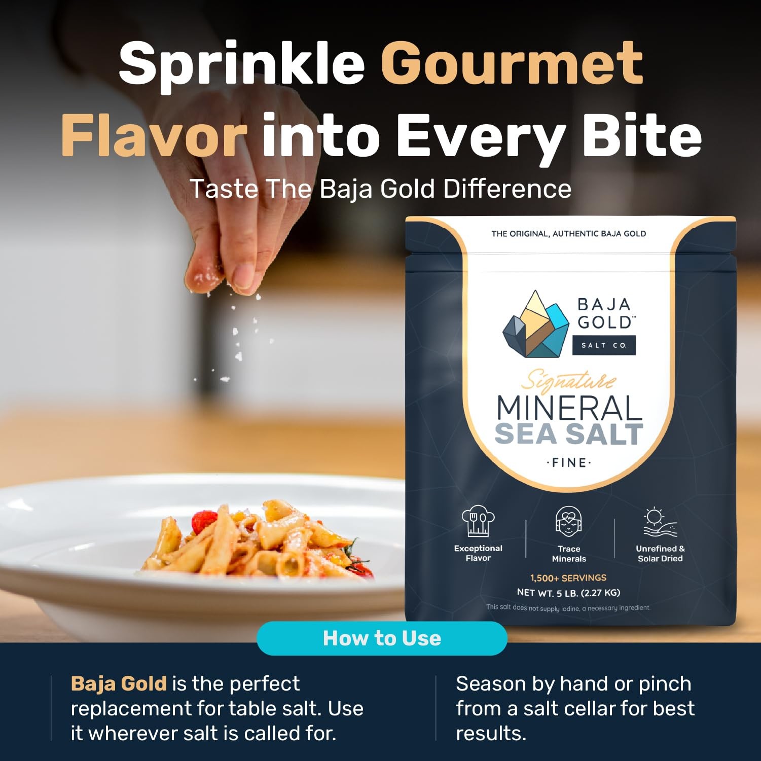 Baja Gold Mineral Sea Salt – Recommended by Gary Brecka – Authentic Fine Grind S