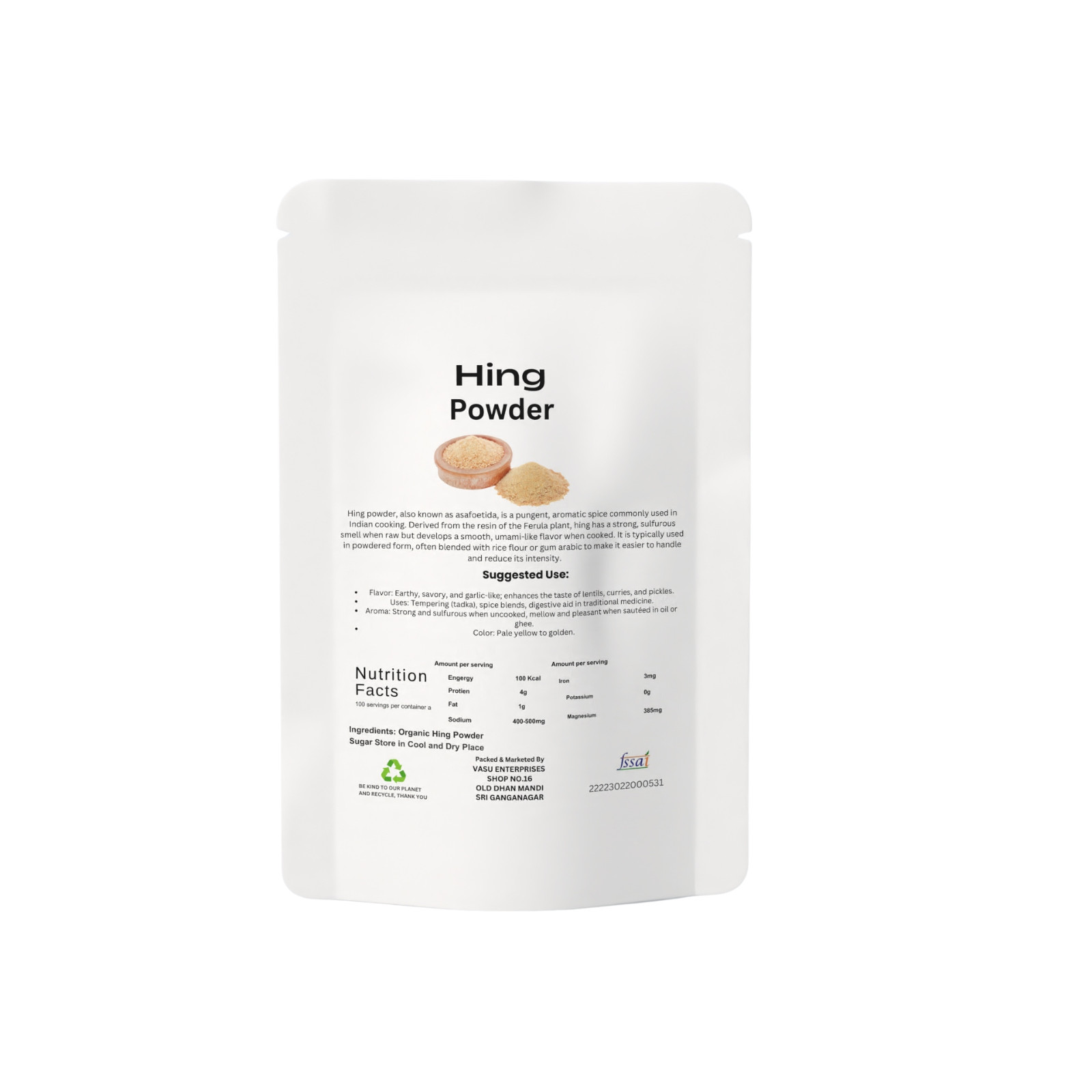 Authentic Hing Powder (Asafoetida) – Gluten-Free – Indian Cooking Spice