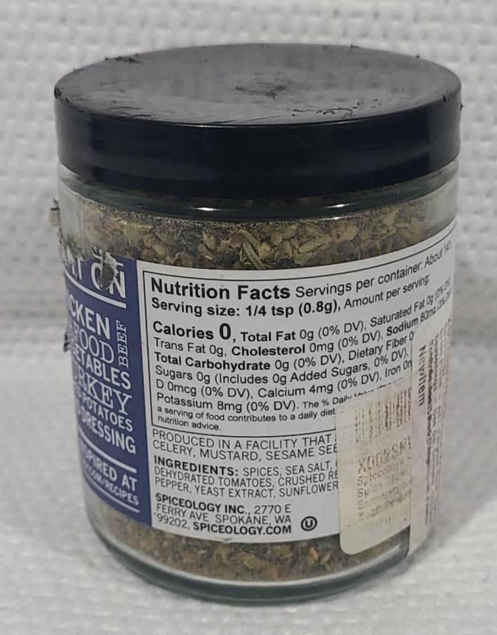 Spiceology – Greek Freak Mediterranean Spice Blend – All-Purpose Rubs 4oz