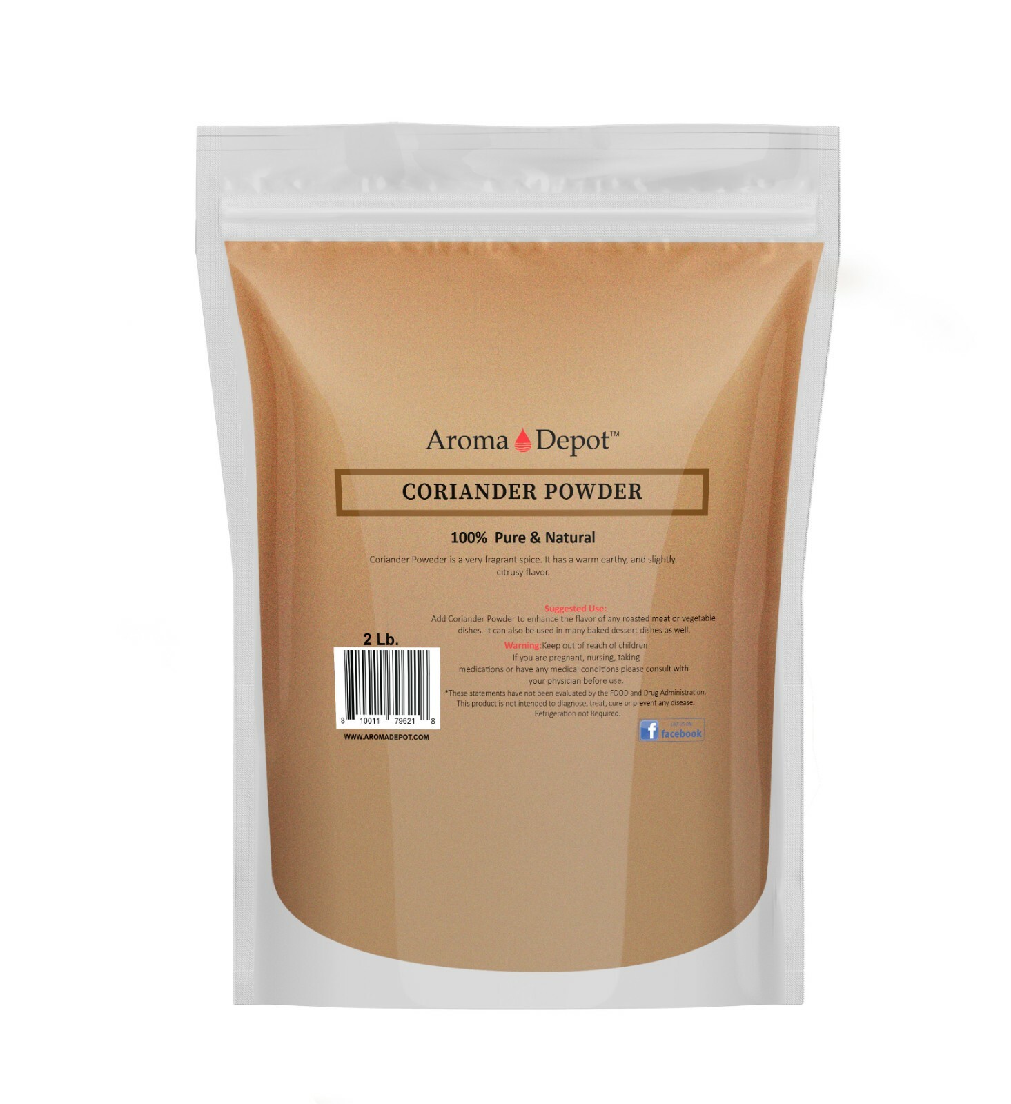 2lb Coriander Seed Powder Cilantro en Polvo Fresh Ground Spices Herb 2 Libras