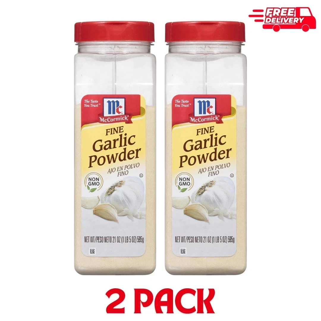 New McCormick Fine Garlic Powder, 21 oz, 2 Packs