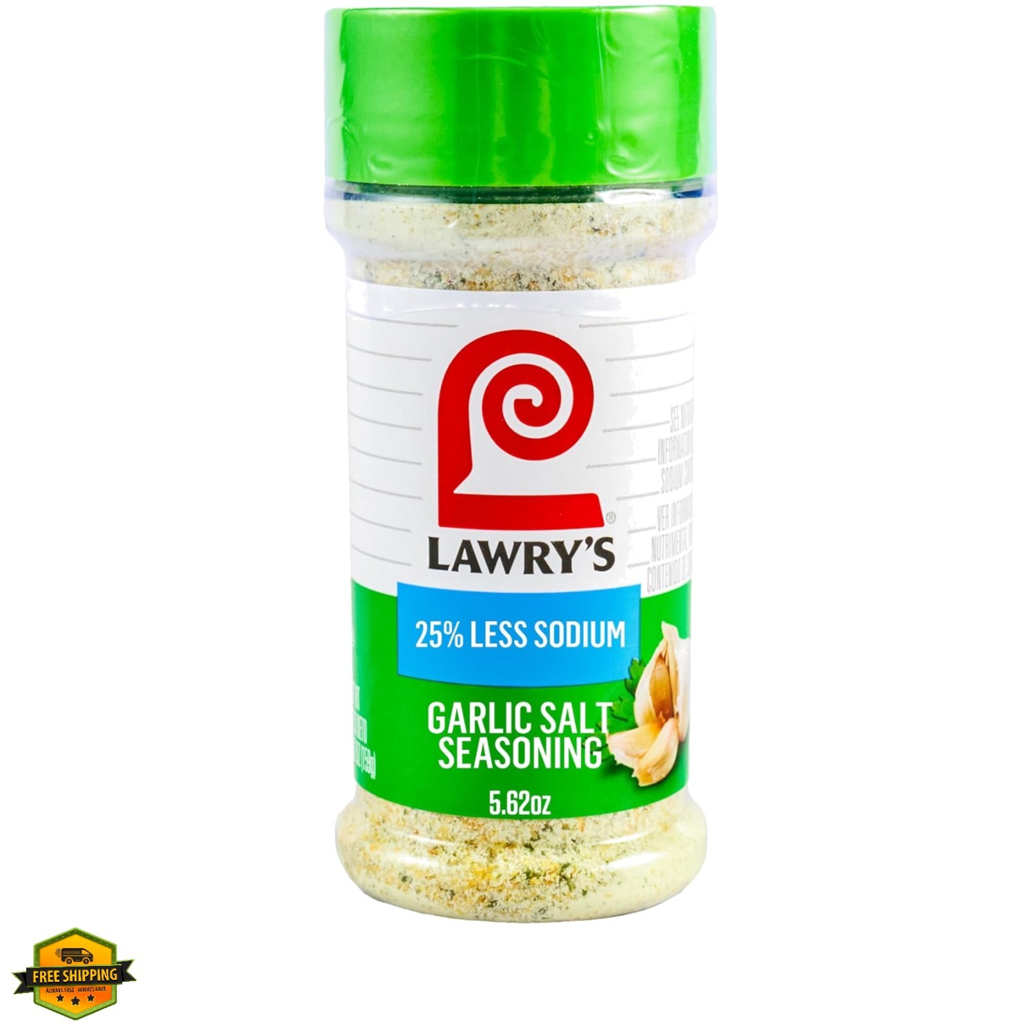 25% Less Sodium Garlic Salt With Parsley, 5.62 oz