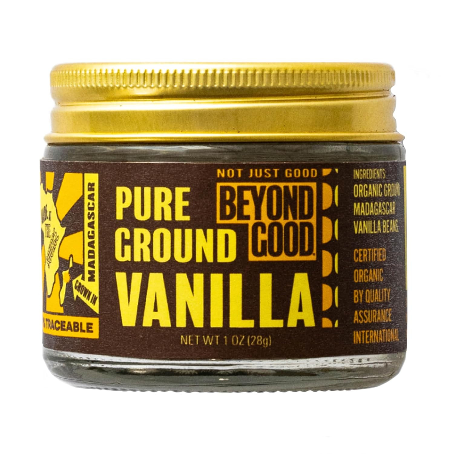 Organic Pure Ground Vanilla Powder | Pure Madagascar Grade a for Bakers, Chefs,
